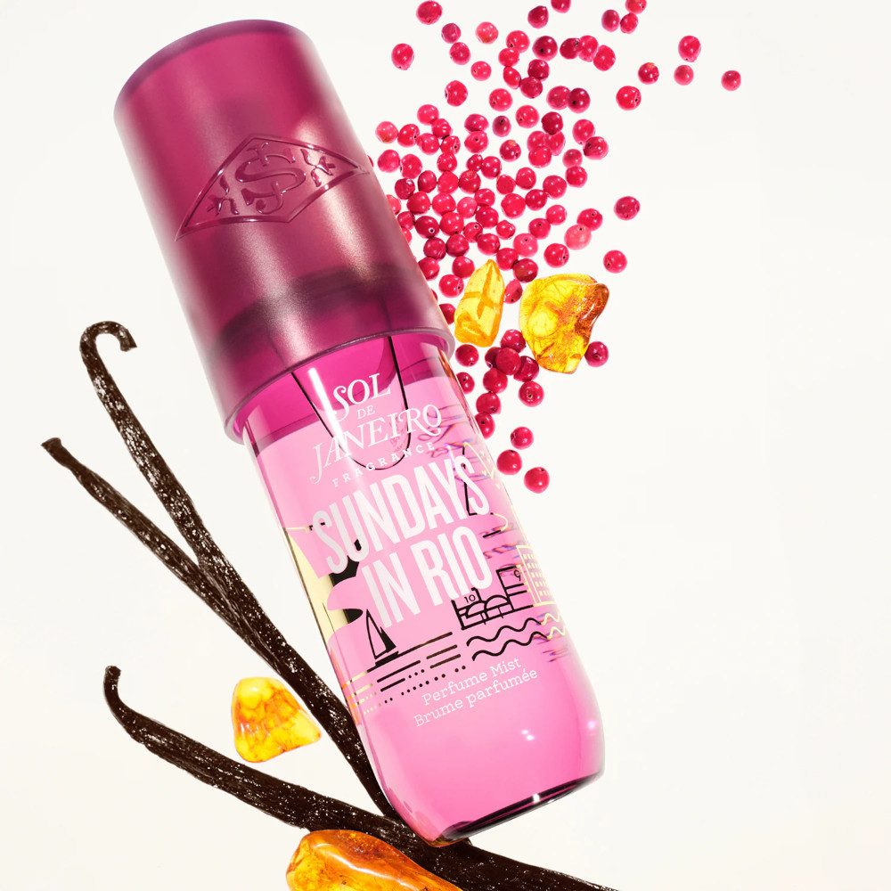 Sol de Janeiro Gesichts- und Körperspray Sundays in Rio, 1-tlg., Floral-gourmand Duft mit Vanille, Pfeffer & Amber Musk
