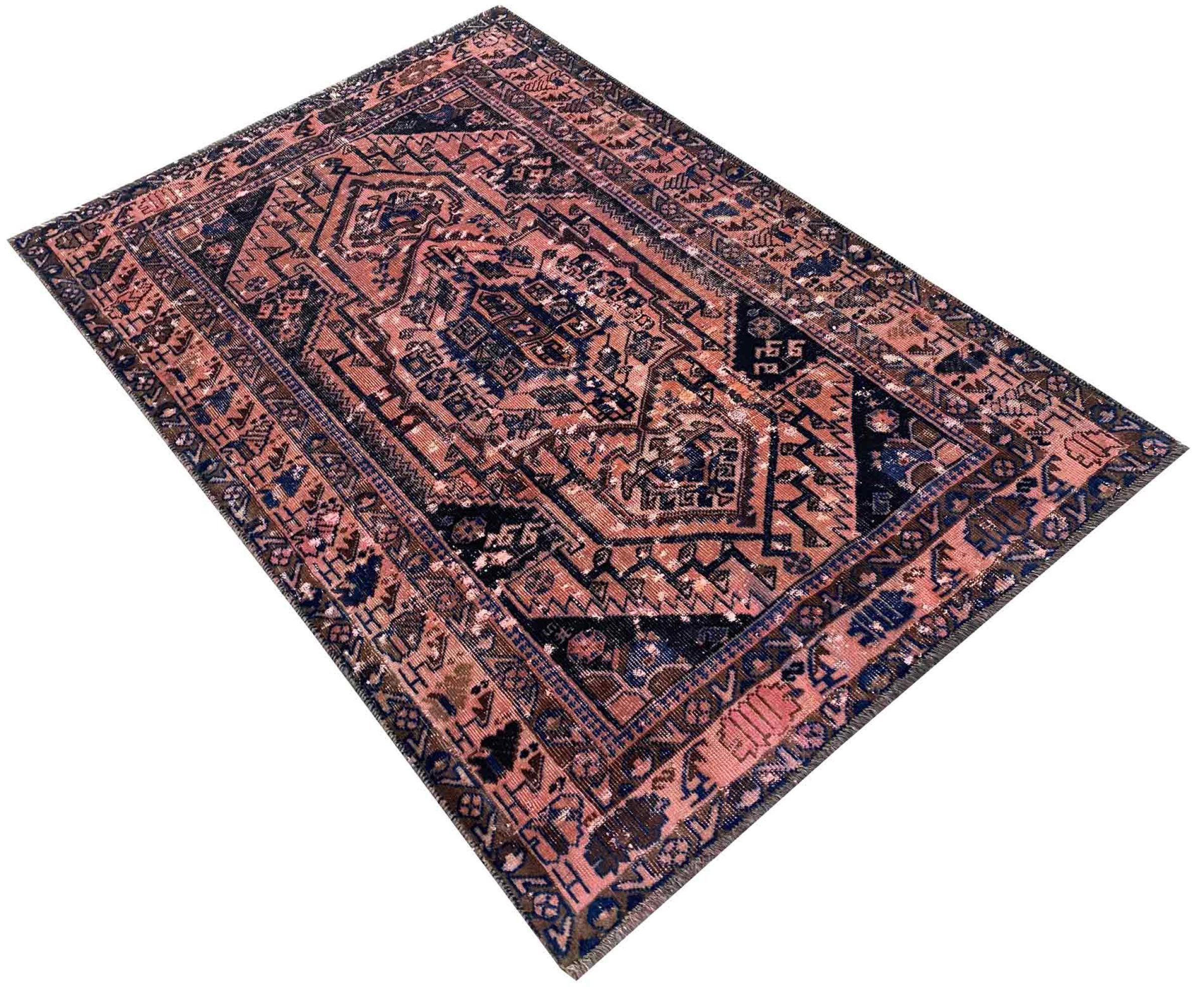 Nain Trading Orientteppich Vintage 119x179 Handgeknüpfter Moderner Orientteppich / Perserteppich, rechteckig, Höhe: 8 mm