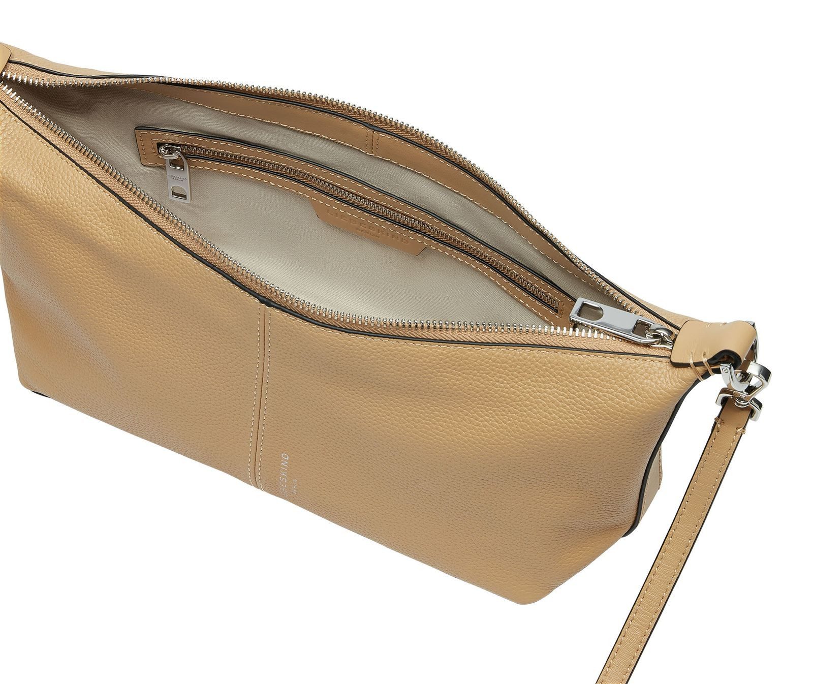Liebeskind Berlin Schultertasche Paris 4 Small Pebble, aus echtem Rindsleder