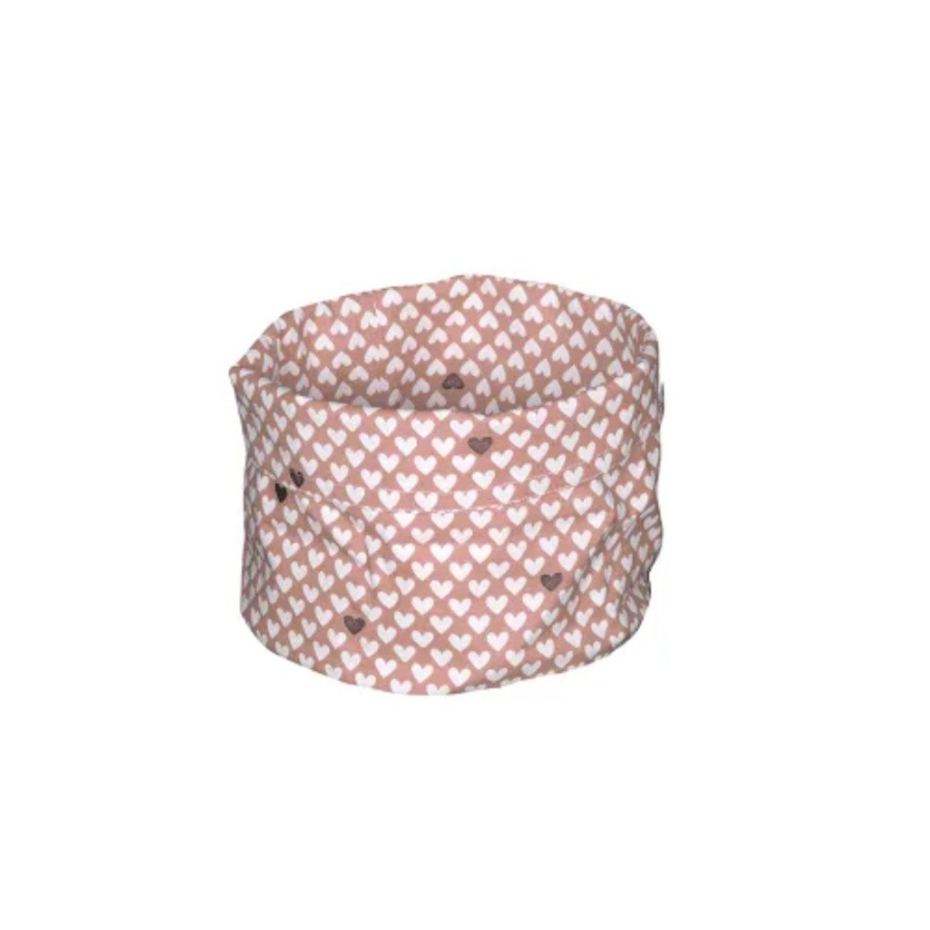 Krasilnikoff Brotkorb rosa Herzen D20cm H22cm