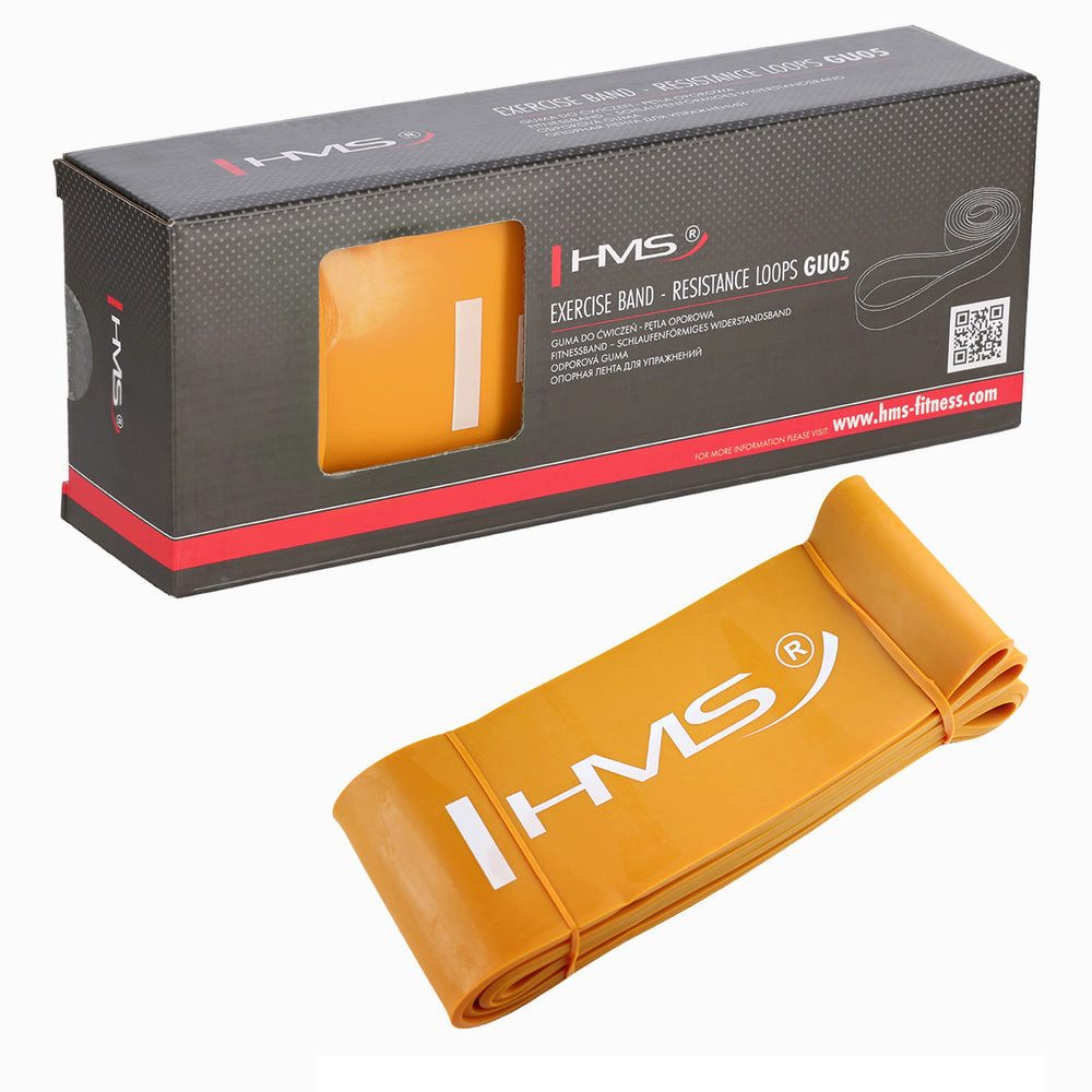 HMS Trainingsband Fitnessband 40-98 kg Widerstandsband, Widerstandsbereich von 40 bis 98 kg, optimal für Fortgeschrittene