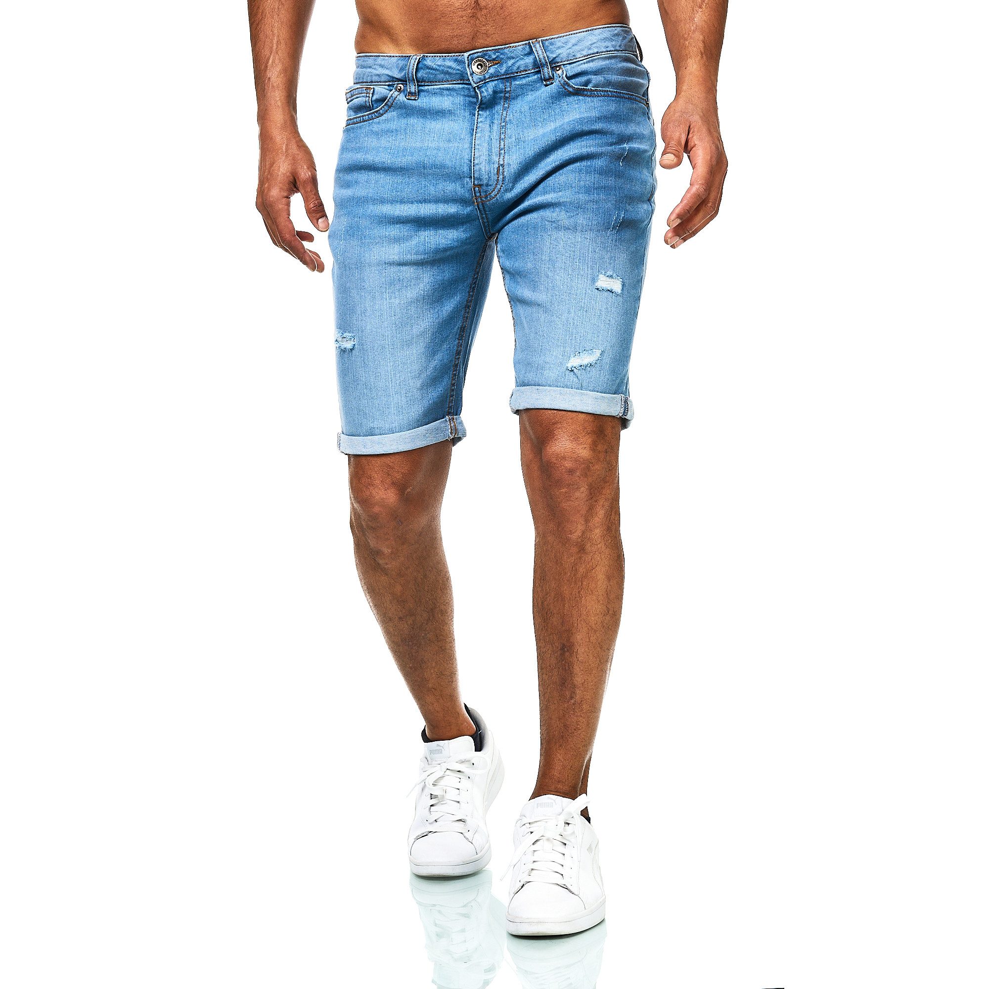 JEEL Jeansshorts Herren - kurze Hosen Männer - Jeans Shorts - Slim-Fit 5-Po günstig online kaufen