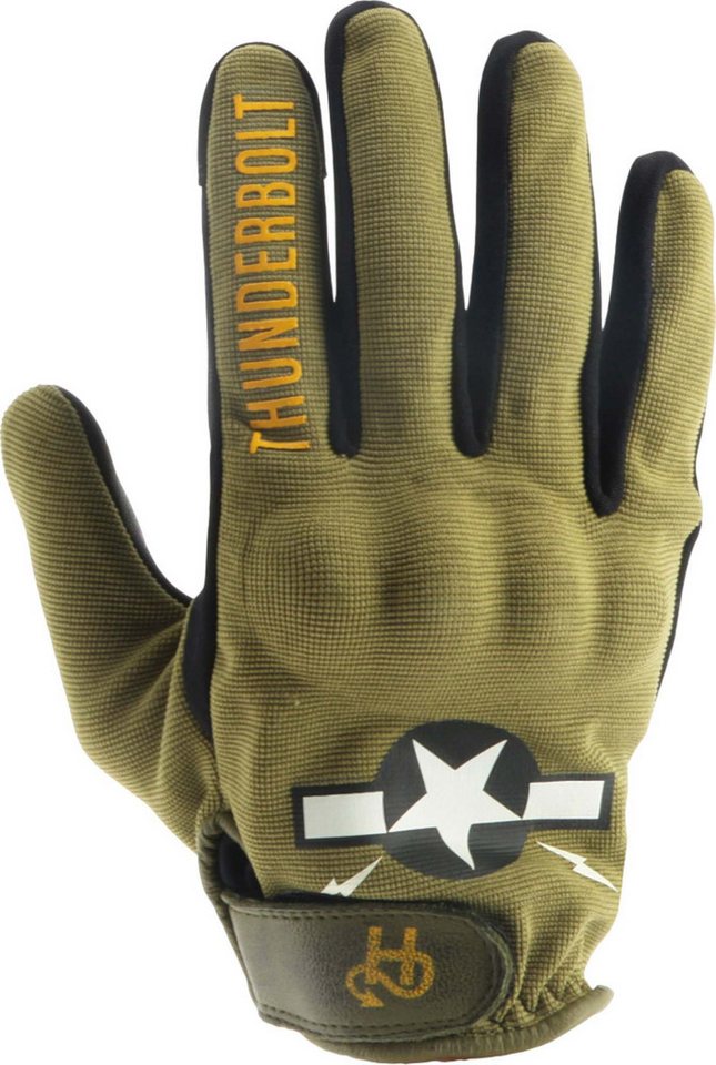 Helstons Motorradhandschuhe Thunderbolt Motorrad Handschuhe kurze Stulpe,Touchscreenbedienung möglich