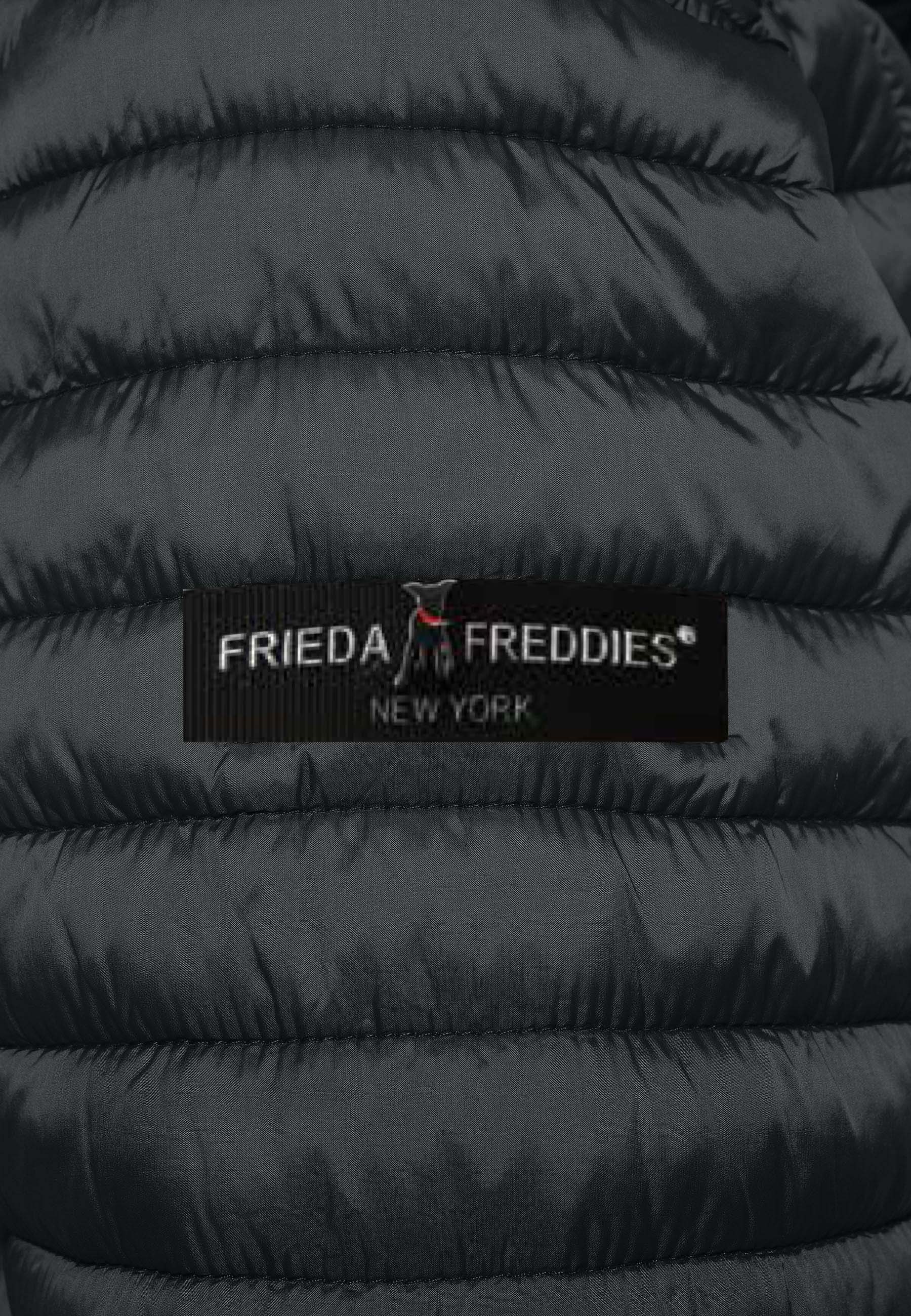 Fake Down Jacket, Frieda NY Freddies & grauschwarz Friday Winterjacke