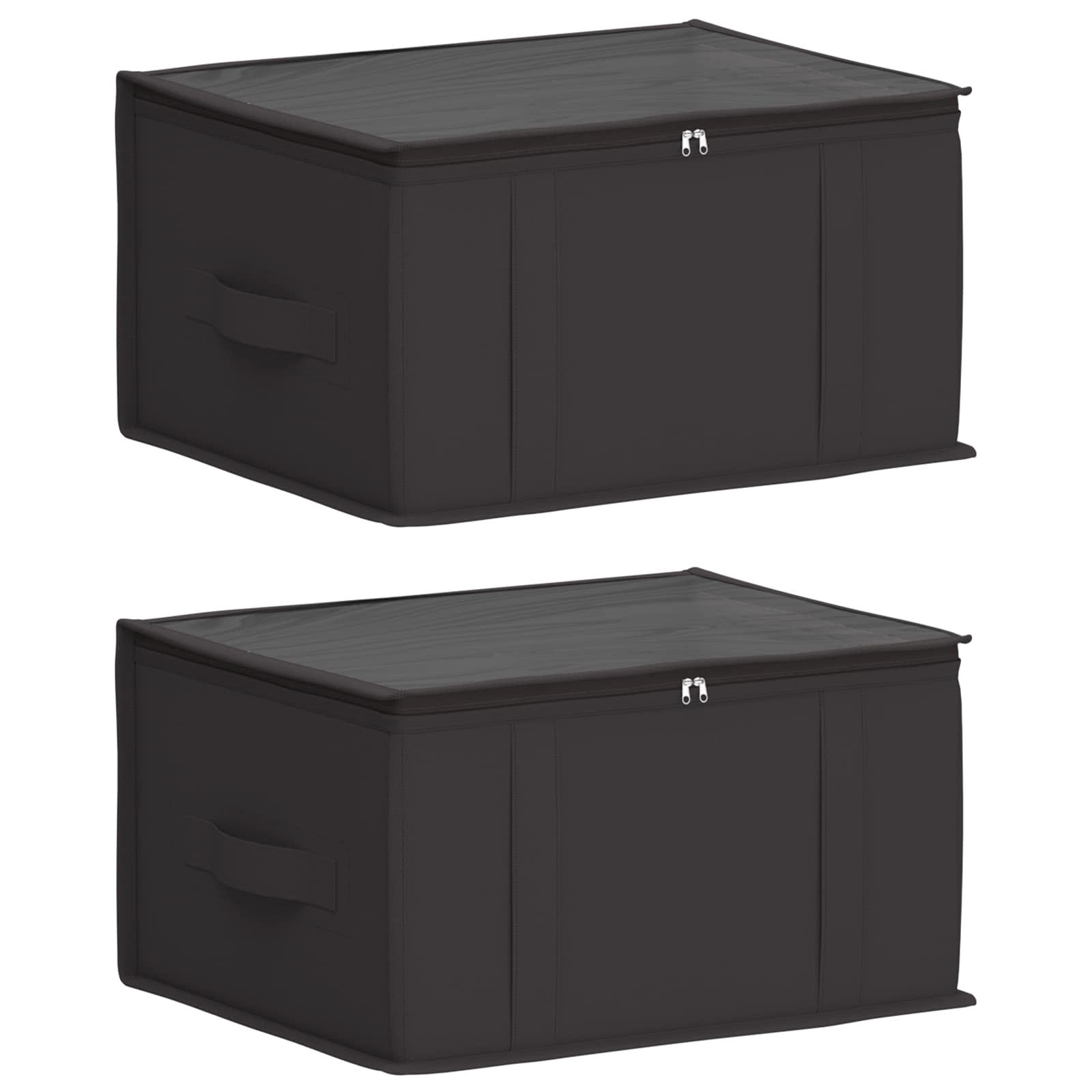 vidaXL Aufbewahrungsbox Aufbewahrungsbox mit transparentem Oberfenster 2 stk. 33,6 L (2 St)