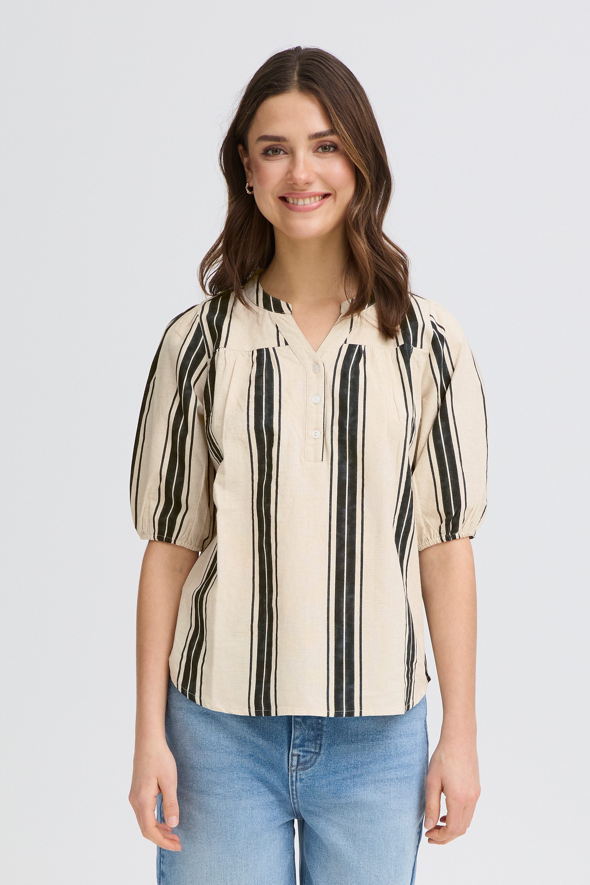 fransa Kurzarmbluse Kurzarm-Bluse FRMADDIE