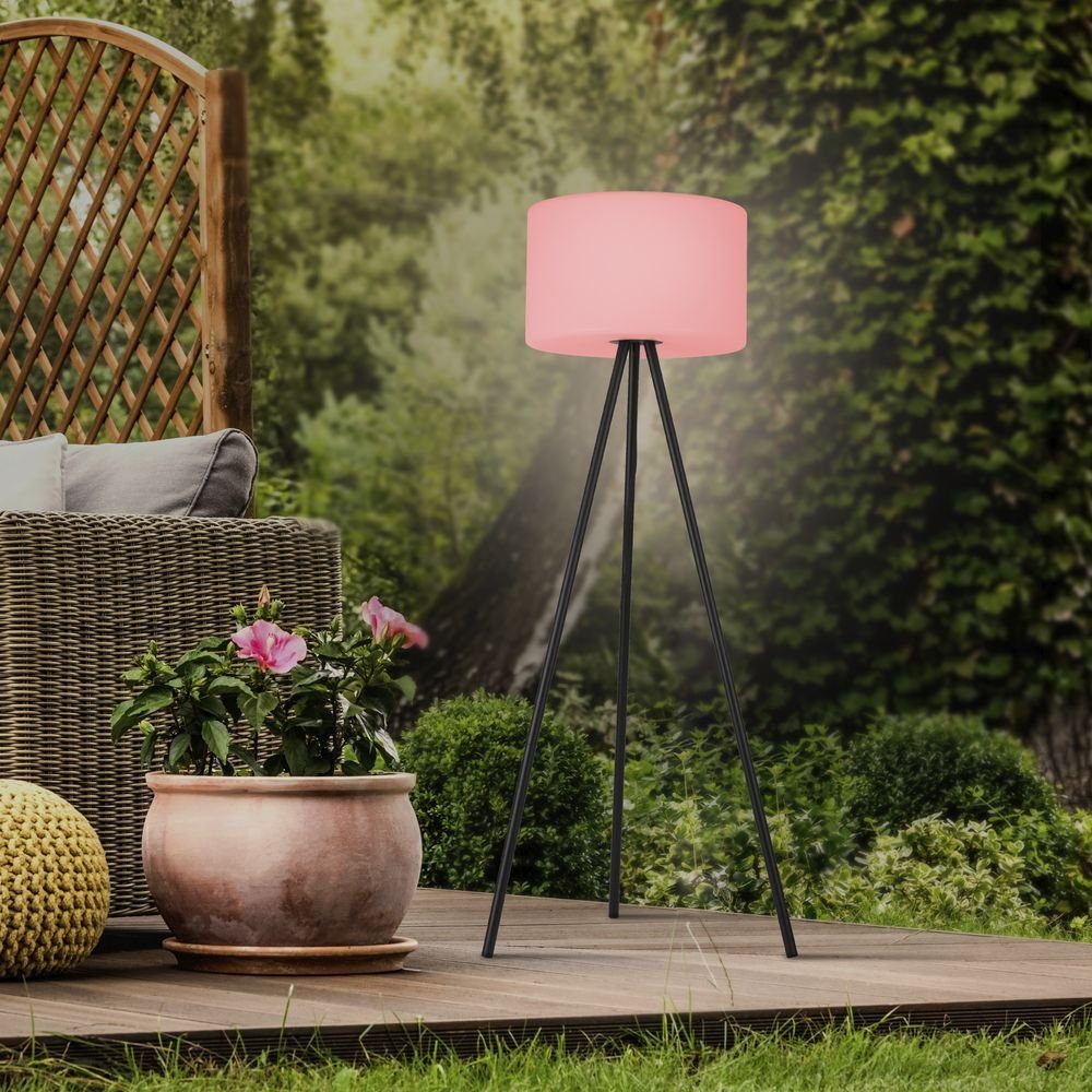 clicklicht Gartenleuchte »LED Akku Stehleuchte Holly in Schwarz und