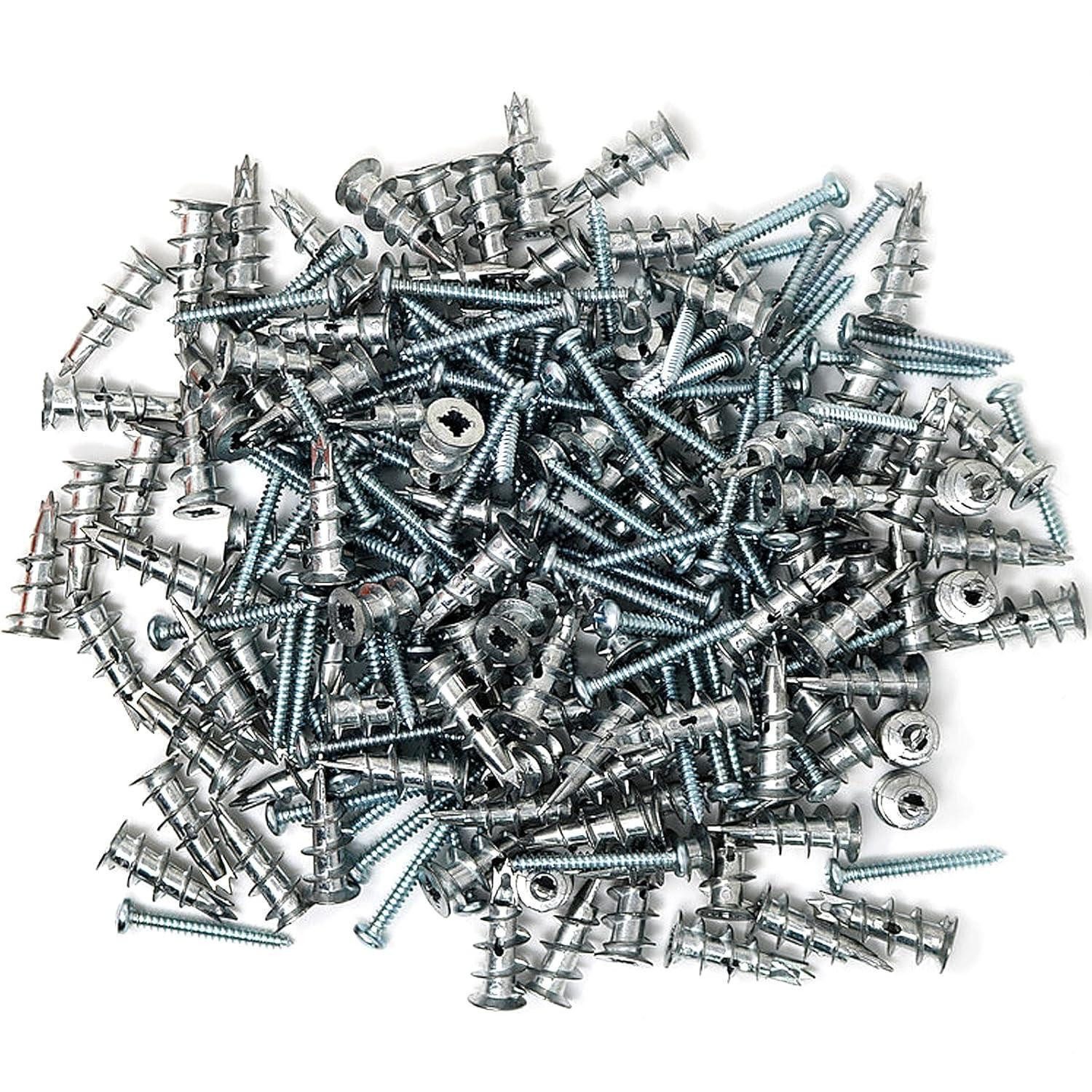 LuxusKollektion Gipskartondübel Rigipsdübel 40 Stück selbstbohrend mit 20 Schrauben für Trockenbau