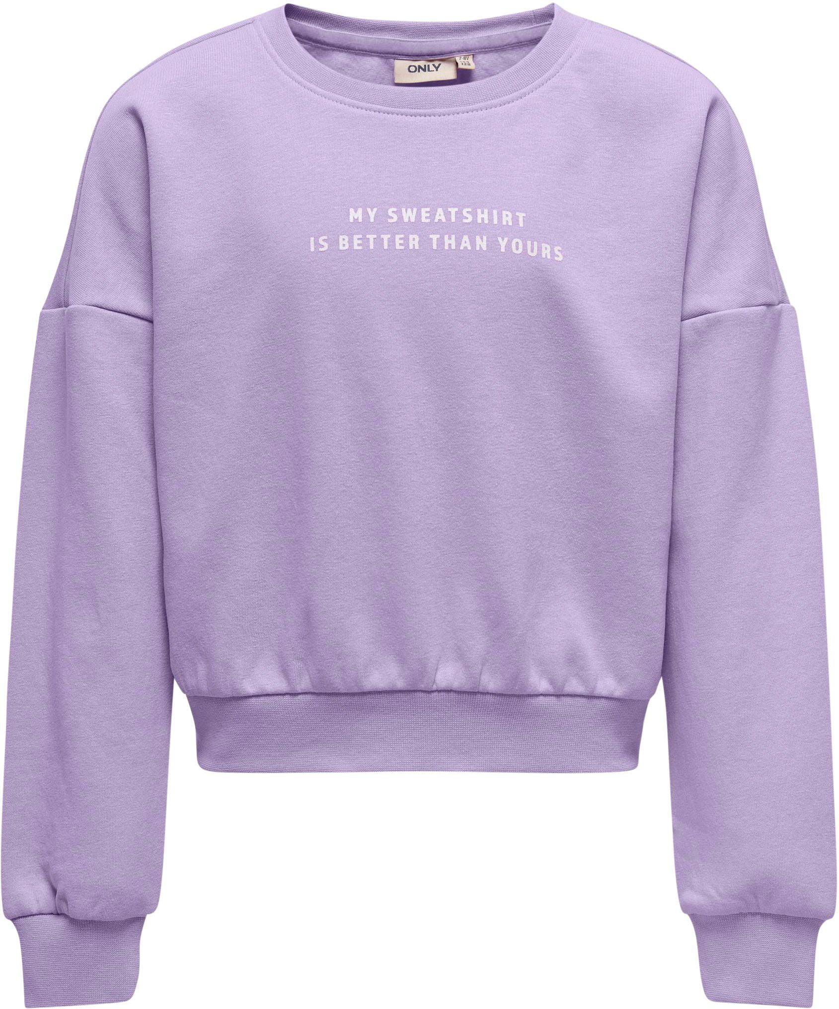 KIDS ONLY Sweatshirt KOGESSA L/S BETTER purple SWT rose O-NECK