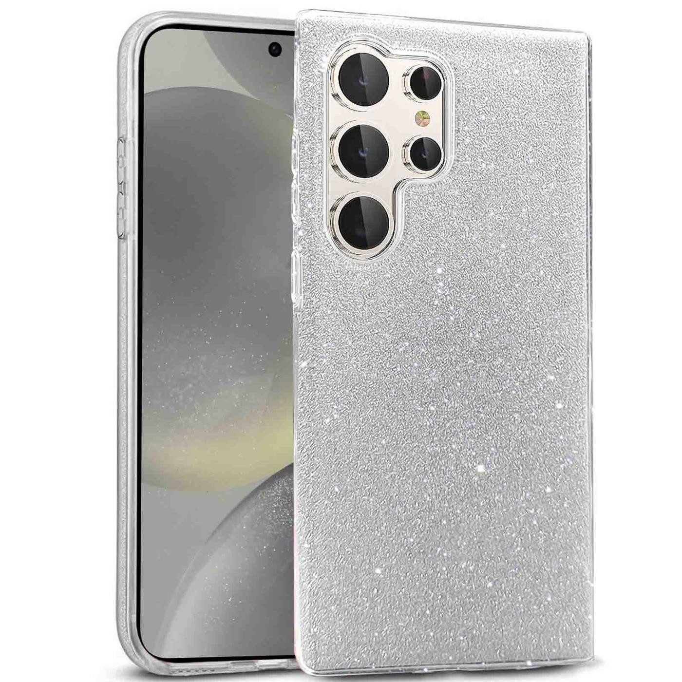 CoolGadget Handyhülle Glitzer Glamour Hülle für Samsung Galaxy S24 Ultra 6,8 Zoll, Slim Case mit Glossy Effect Schutzhülle für Samsung S24 Ultra 5G Hülle