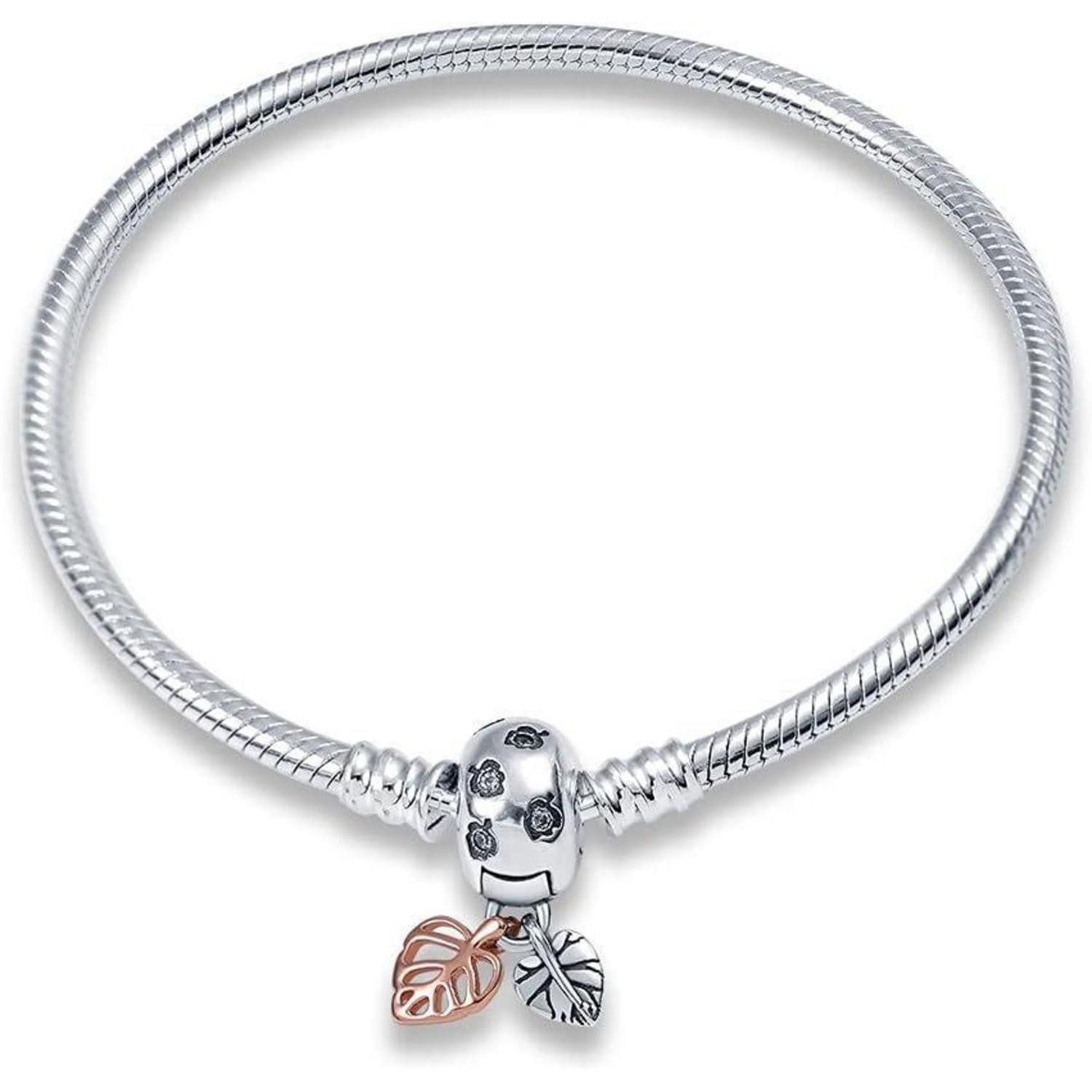 LuxusKollektion Gliederarmband Armband Damen Schlangen Kugelverschluss 925 Silber SL-257 7.1 in 18 cm