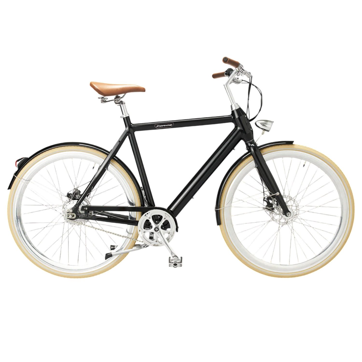 FORIDE E-Bike V1 Classic Urban Elektro-Citybike, 250W 36V 10,5Ah-Samsung-Akku, HECKMOTOR, elegantes und klassisches Design, 70 km Reichweite