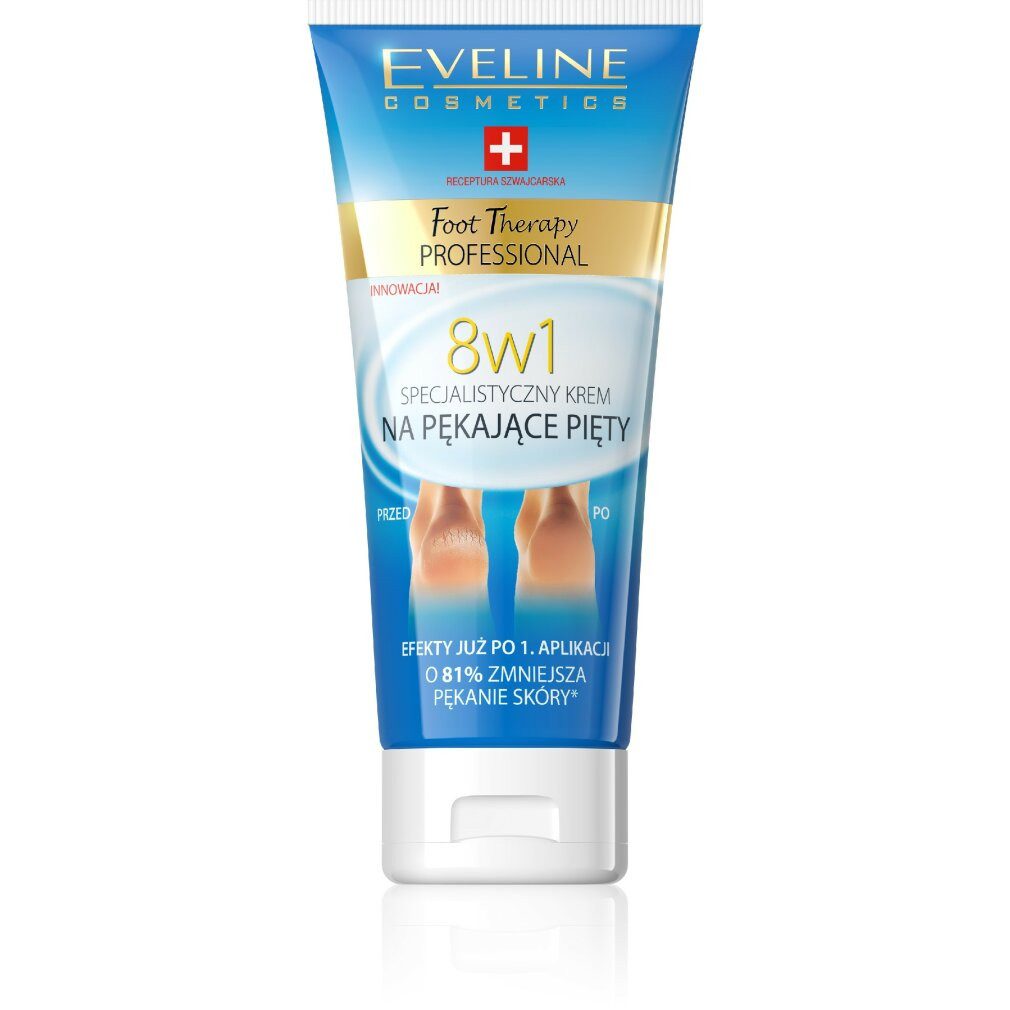 Eveline Cosmetics Fußcreme EVELINE Foot Therapy 8in1 Spezialcreme für rissige Fersen