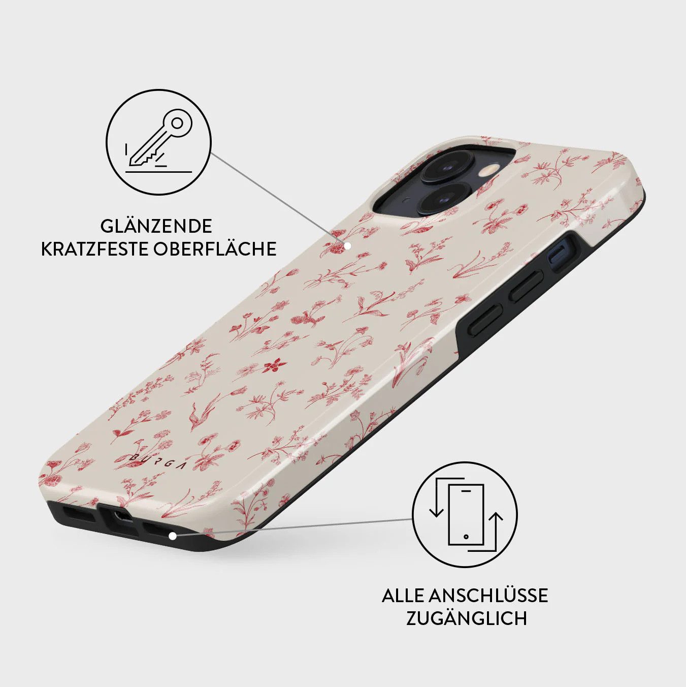 BURGA Handyhülle Tough MagSafe Case Prairie iPhone 15