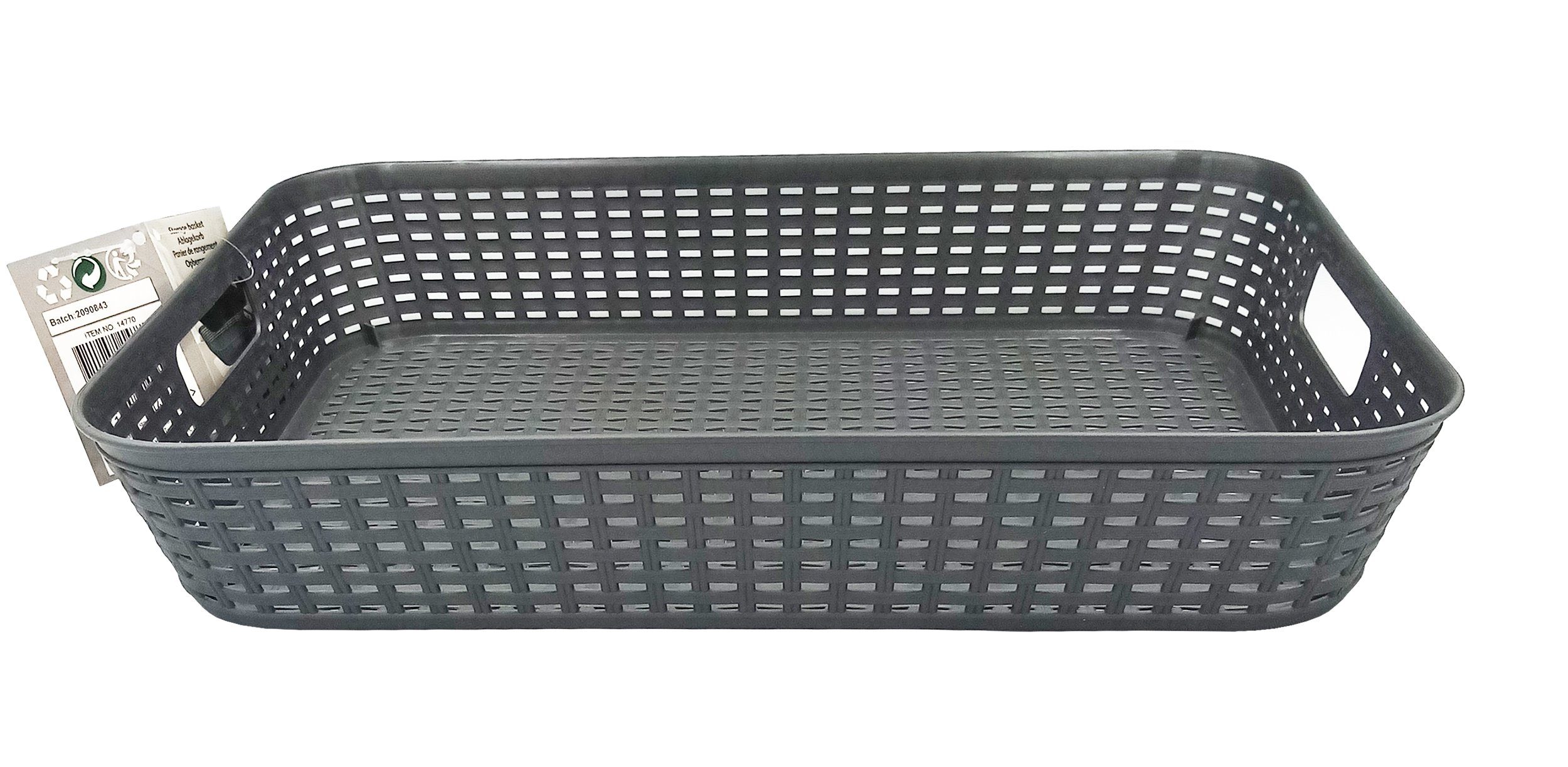 EDCO Aufbewahrungskorb AUFBEWAHRUNGSKORB 35x25x6,5cm Kunststoff Rattan-Opti günstig online kaufen