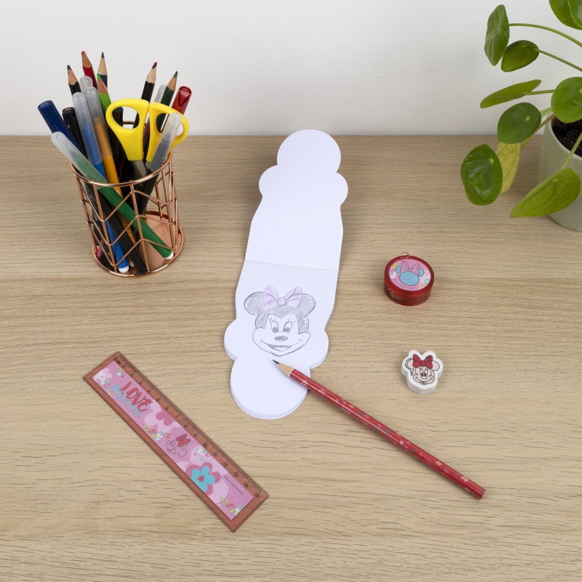 Disney Kreativset Disney Minnie Mouse Schreibset Kreativer 5-teiliger Spaß