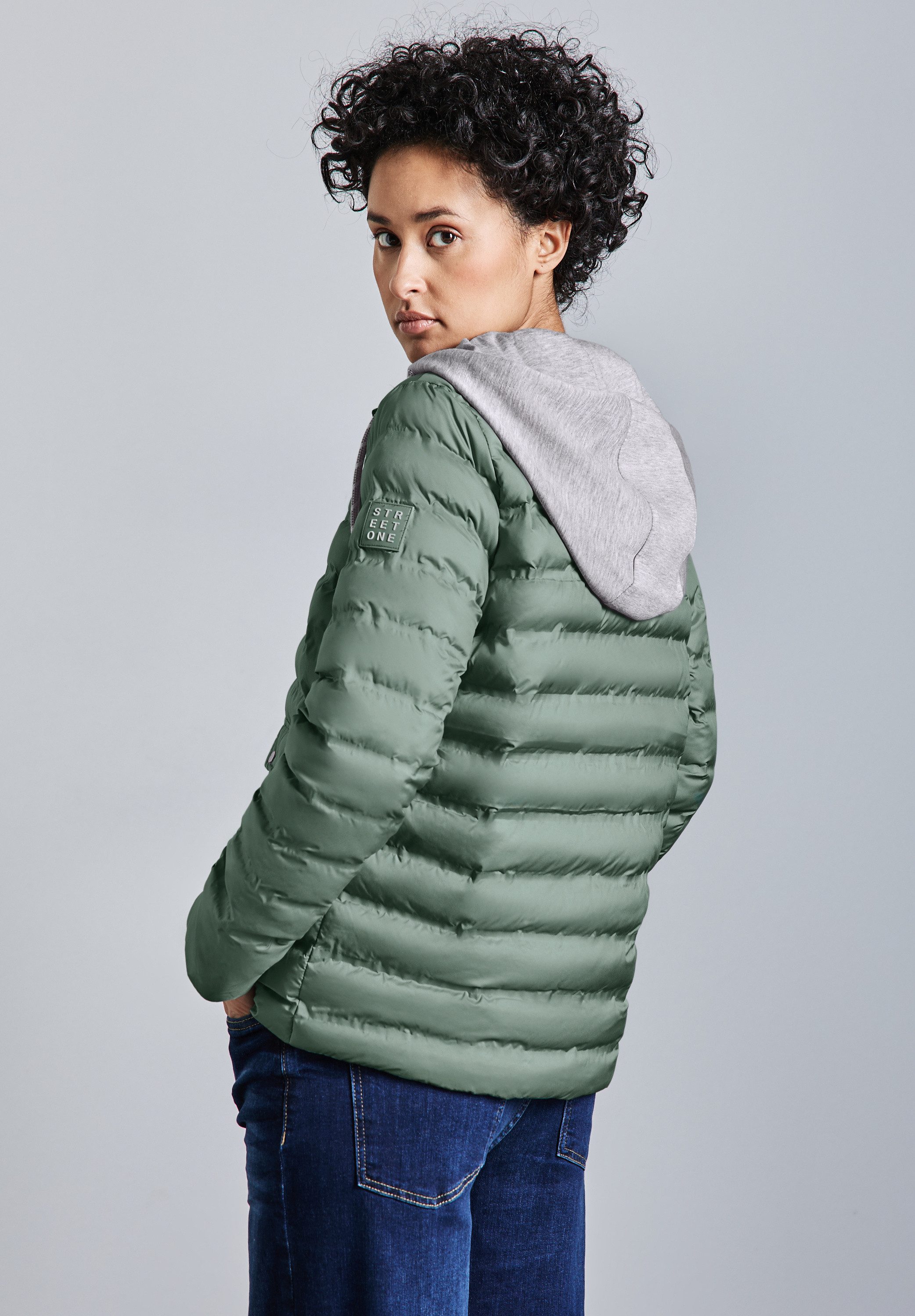STREET ONE Steppjacke mit abnehmbarer Kapuze günstig online kaufen