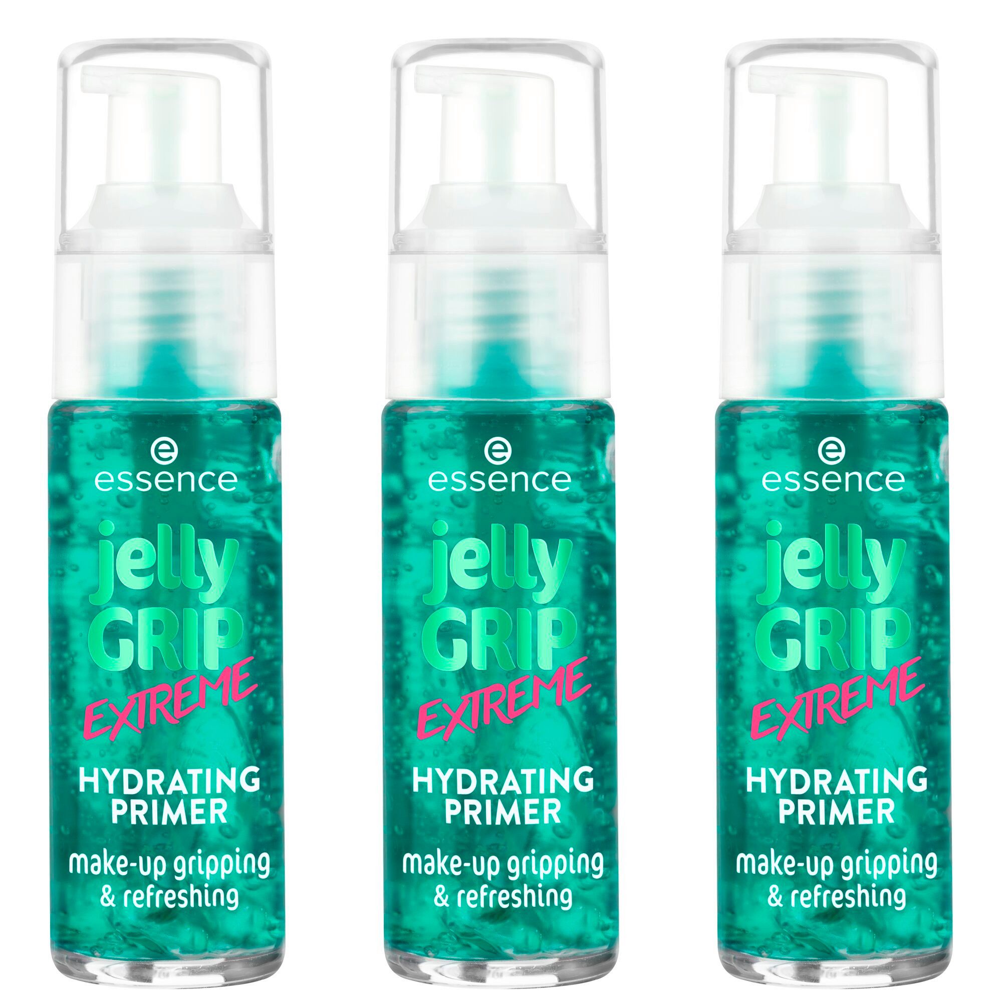 Essence Primer jelly GRIP EXTREME HYDRATING PRIMER, 3-tlg., Vegan, feuchtigkeitsspendend
