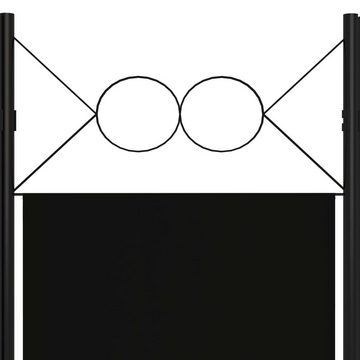 vidaXL Raumteiler Paravent Trennwand Spanische Wand 6-tlg Raumteiler Schwarz 240 x 180 c