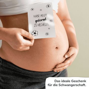 Pihu Karte Ehrliche Meilensteine - Schwangerschaft, Geschenk für werdende Mütter - Schwangerschaftskarten - Selfiekarten