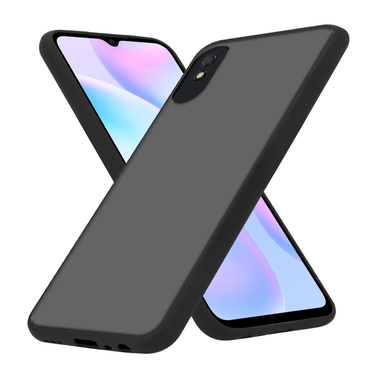 Cadorabo Handyhülle für Xiaomi RedMi 9A / RedMi 9AT Hülle Xiaomi RedMi 9A / RedMi 9AT, Handy Schutzhülle - Hülle - Ultra Slim Hard Cover Case - Bumper