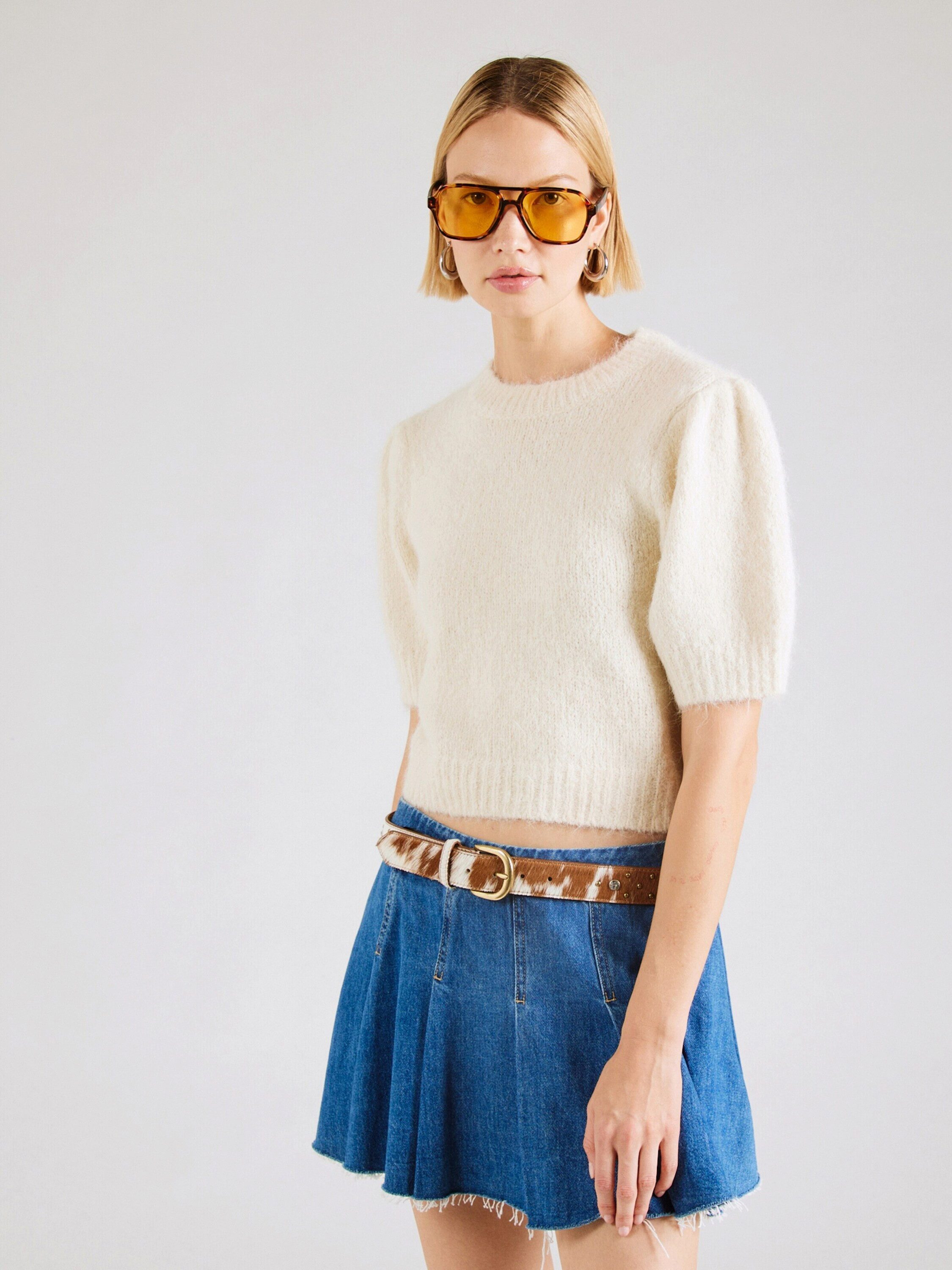 Vero Moda Strickpullover Novah (1-tlg) Drapiert/gerafft günstig online kaufen