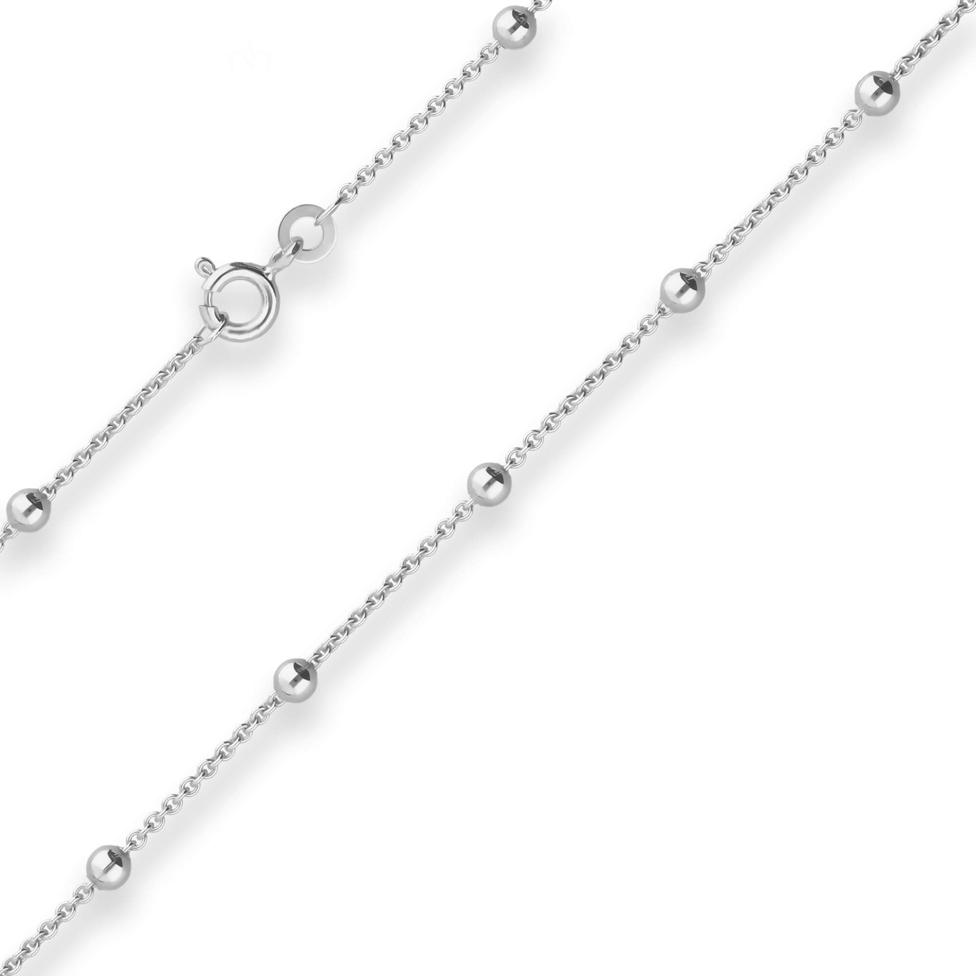 Schmuck Krone Silberkette 1,3mm Rund-Ankerkette Kügelchen aus 925 Silber 50 günstig online kaufen