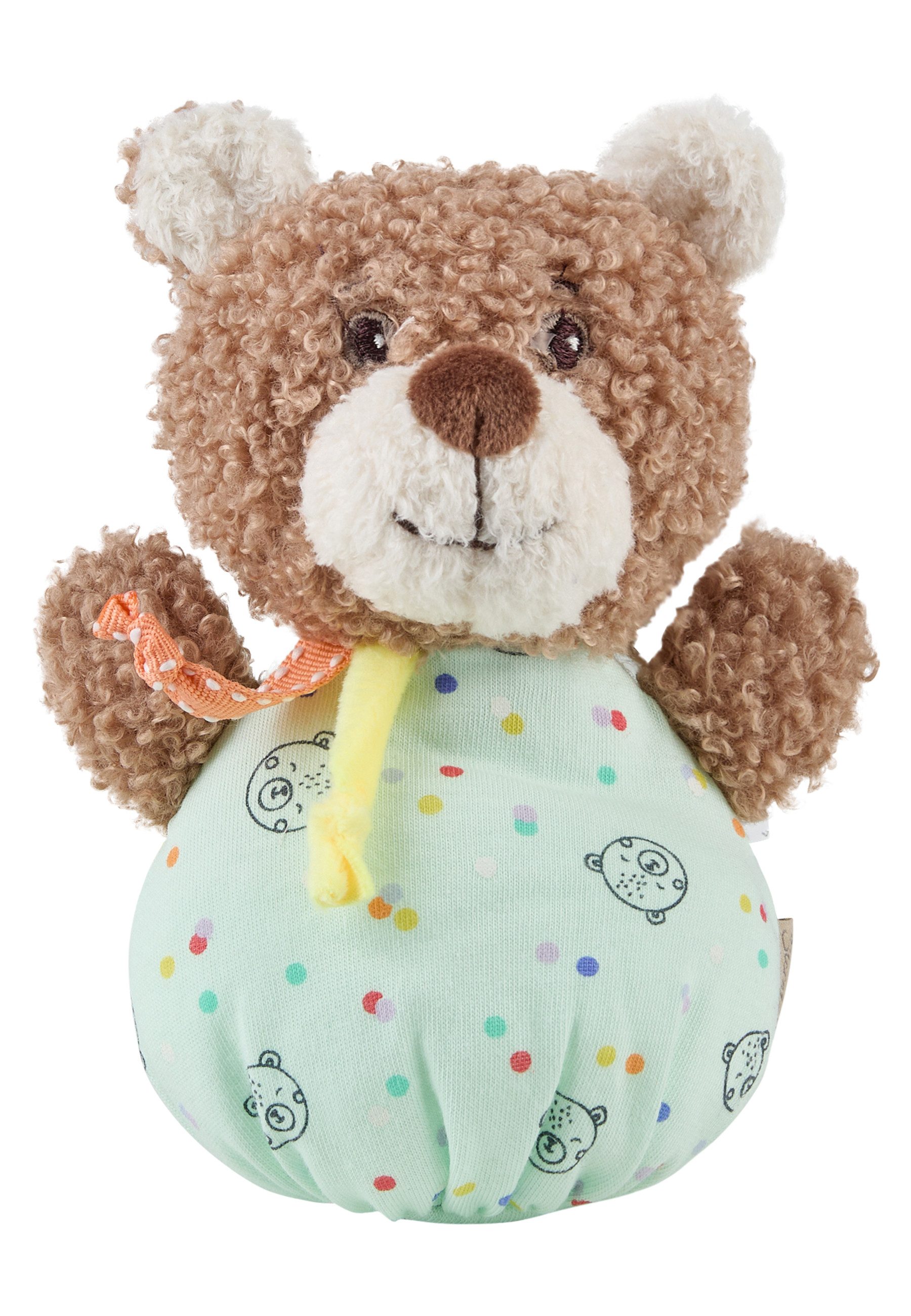 Sterntaler® Greifspielzeug Knuddelsäckchen BÄR Bo (1-tlg), aus weichen Stoffen, süße Details, mit Rassel und Knisterpapier