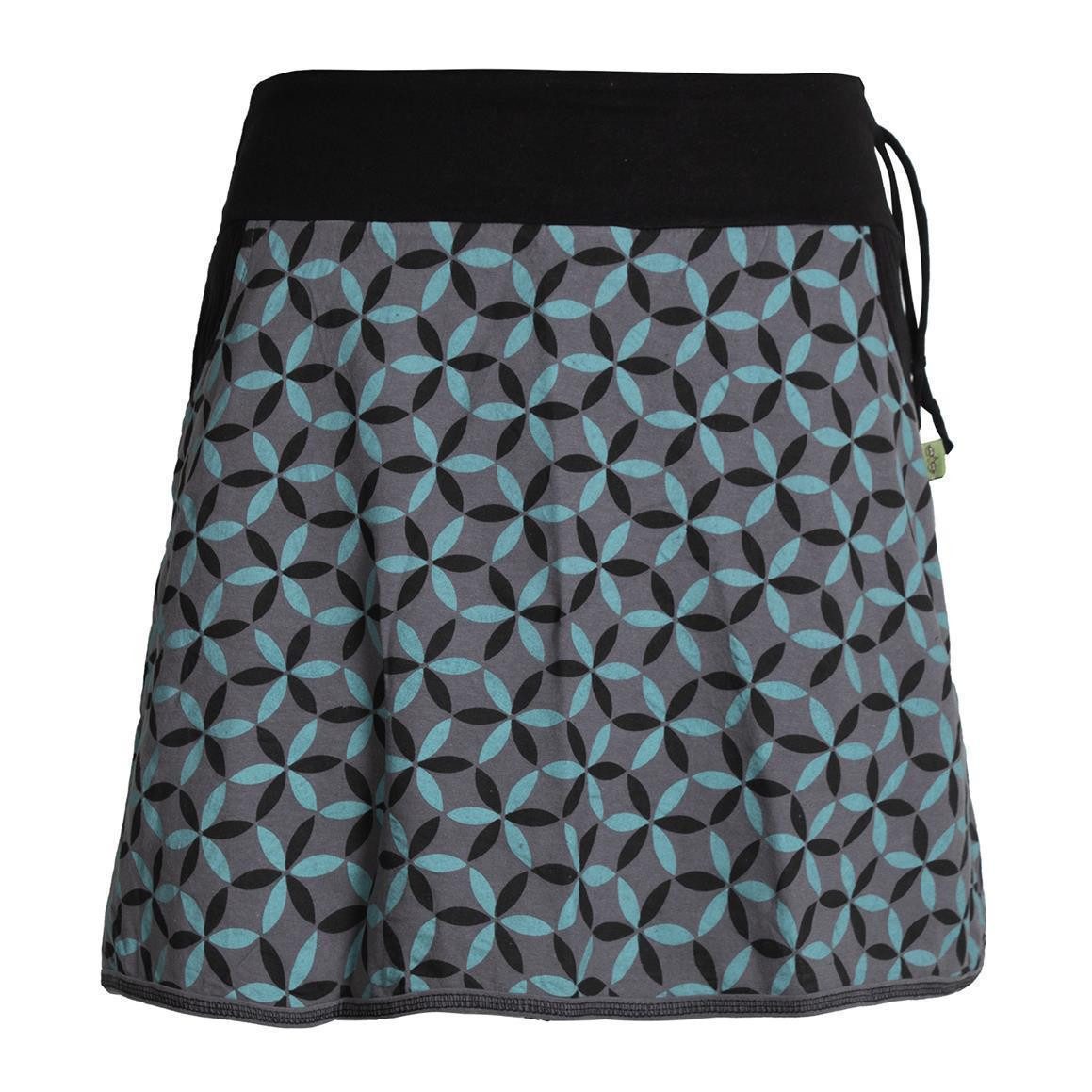 Vishes Minirock Rock 70er Jahre Retro Facetten Blumen-Druck Cacheur, Ethno, günstig online kaufen