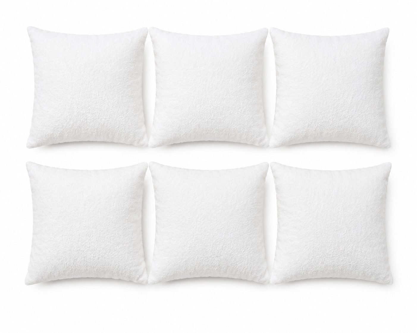 Jungengel Kissenfüllung 6x Innenkissen 40x40 Sofakissen Füllkissen Weiß Couchkissen Inlett, 6er Set Innenkissen mit Polyester-Hohlfaserfüllung 370Gramm