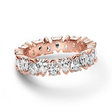 Pandora Fingerring Ring für Damen mit Zirkoniasteinen, PANDORA Moments, rosé