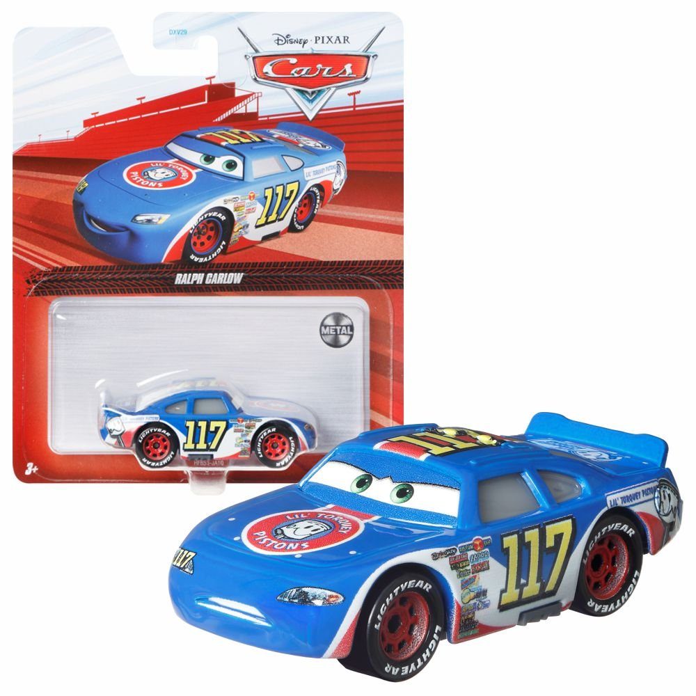 Disney Cars Spielzeug-Rennwagen Fahrzeuge Racing Style Disney Cars Die Cast 1:55 Auto Mattel Ralph Carlow / Lil Torquey
