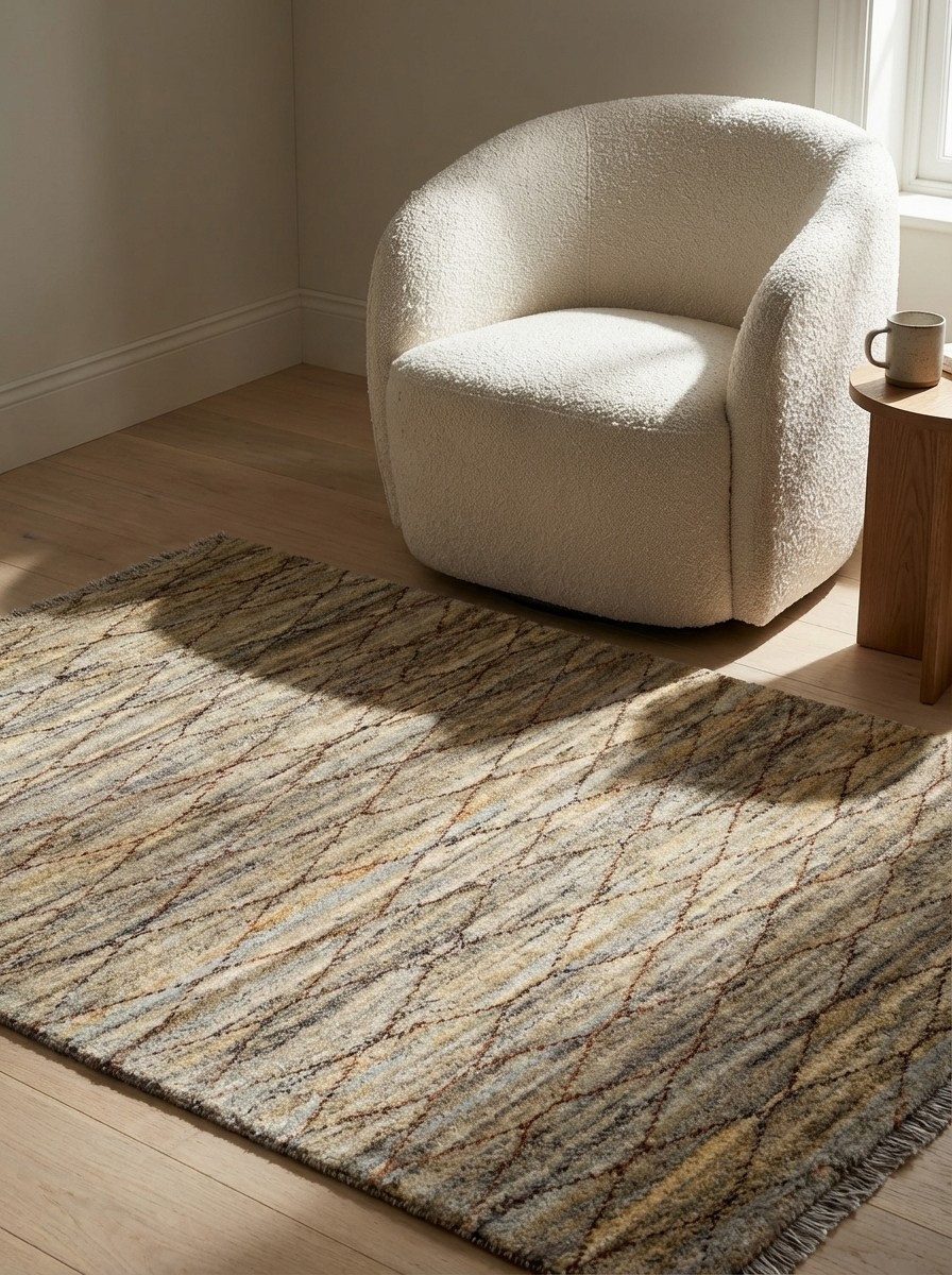 Looma Hochflor-Teppich Gabbeh Basi 139x103cm, rechteckig, Höhe: 15 mm, Basi, Schurwolle, Unikat