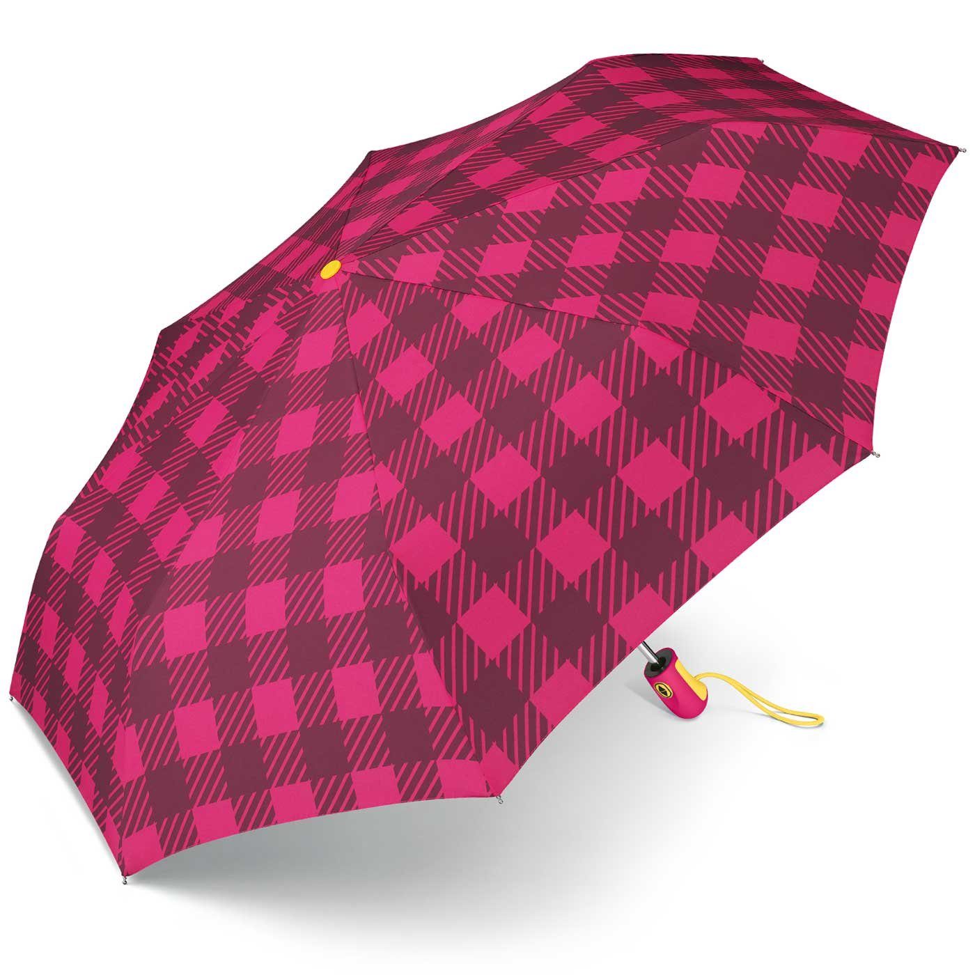 Esprit Taschenregenschirm schöner Schirm für Damen mit Auf-Zu Automatik, klassisches Design in modischen Farben