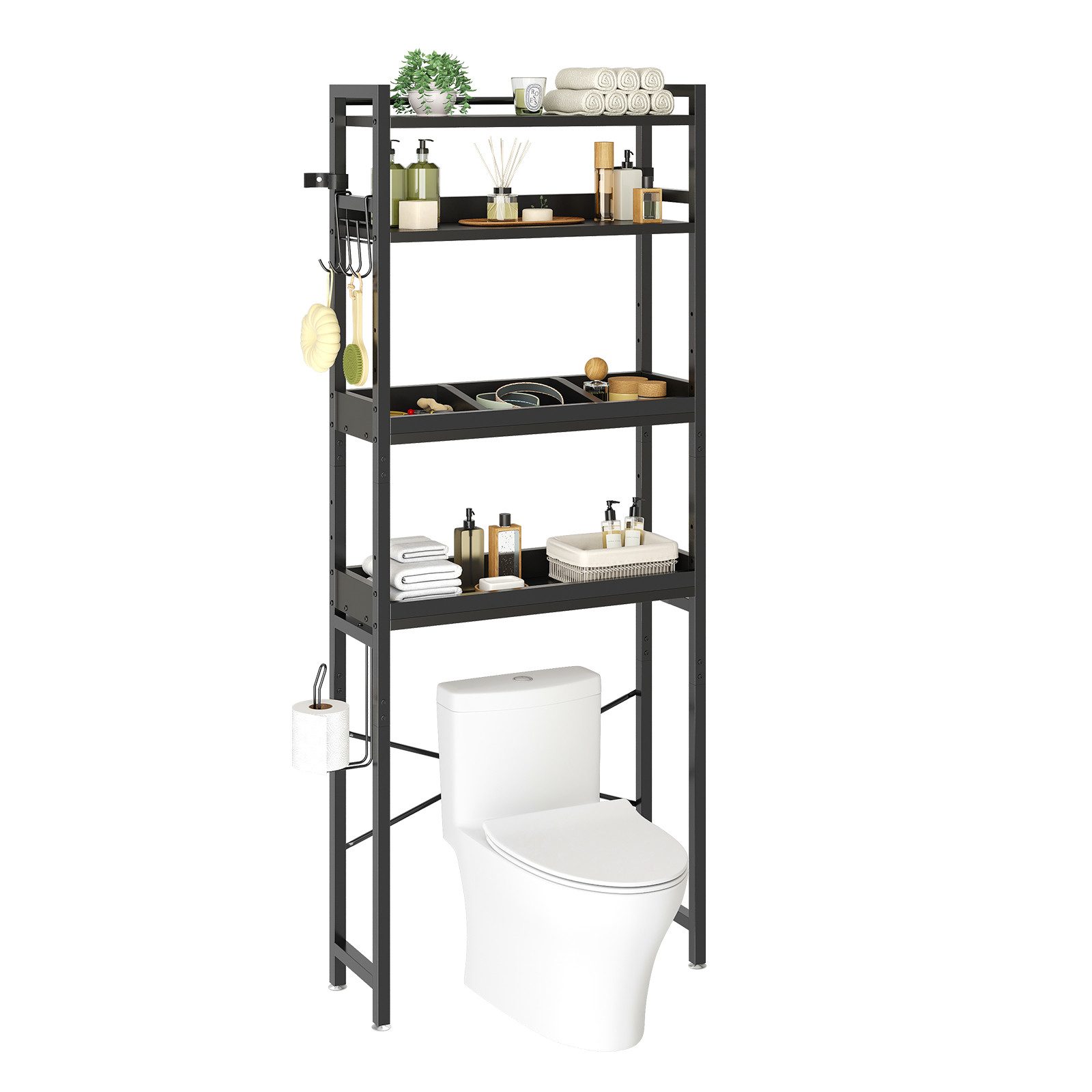 Dripex Badregal über Toilette, Toilettenregal Höhenverstellbar, günstig online kaufen