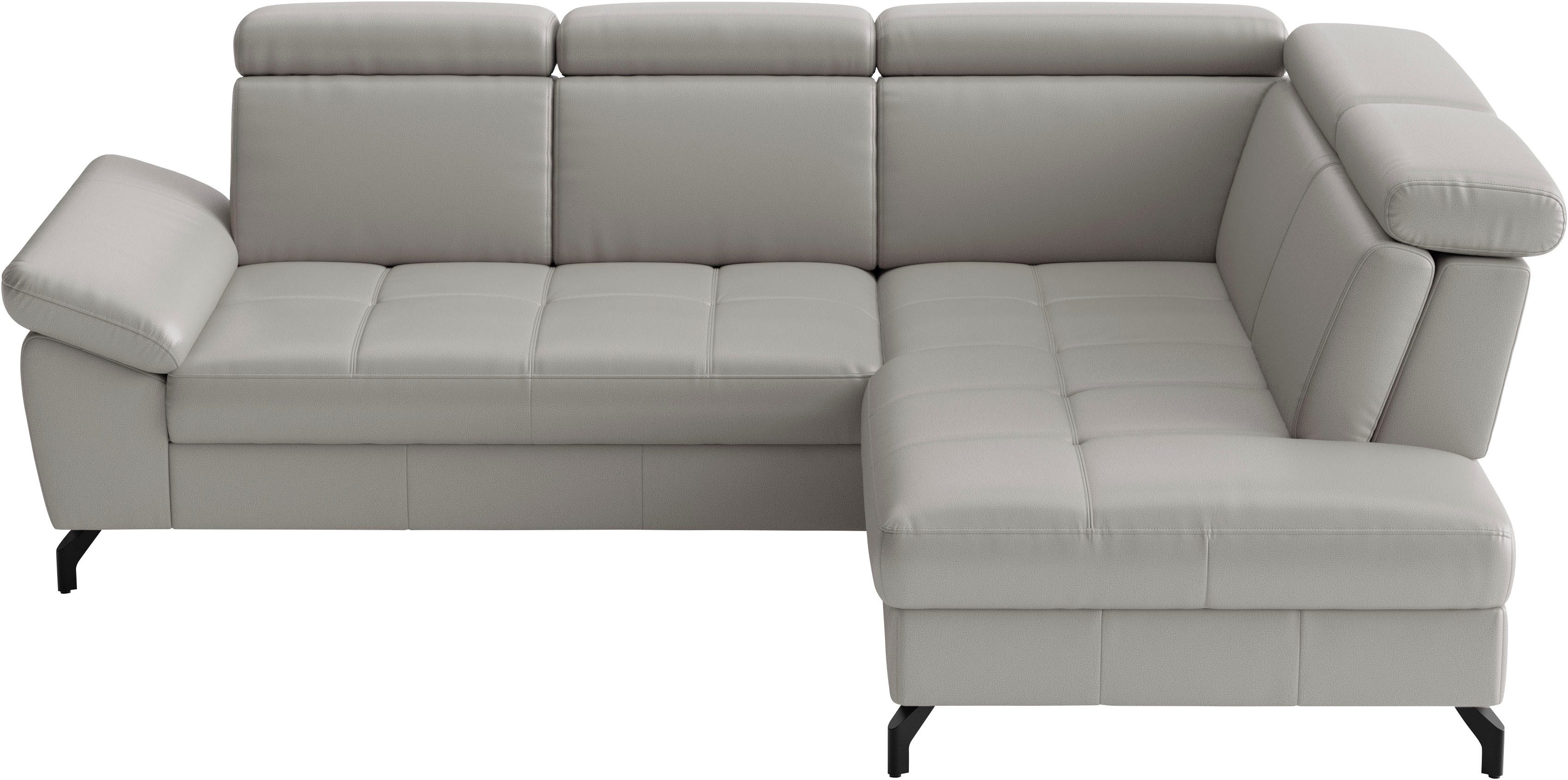 Ecksofa Vanity L-Form, B: 254 cm, Leder