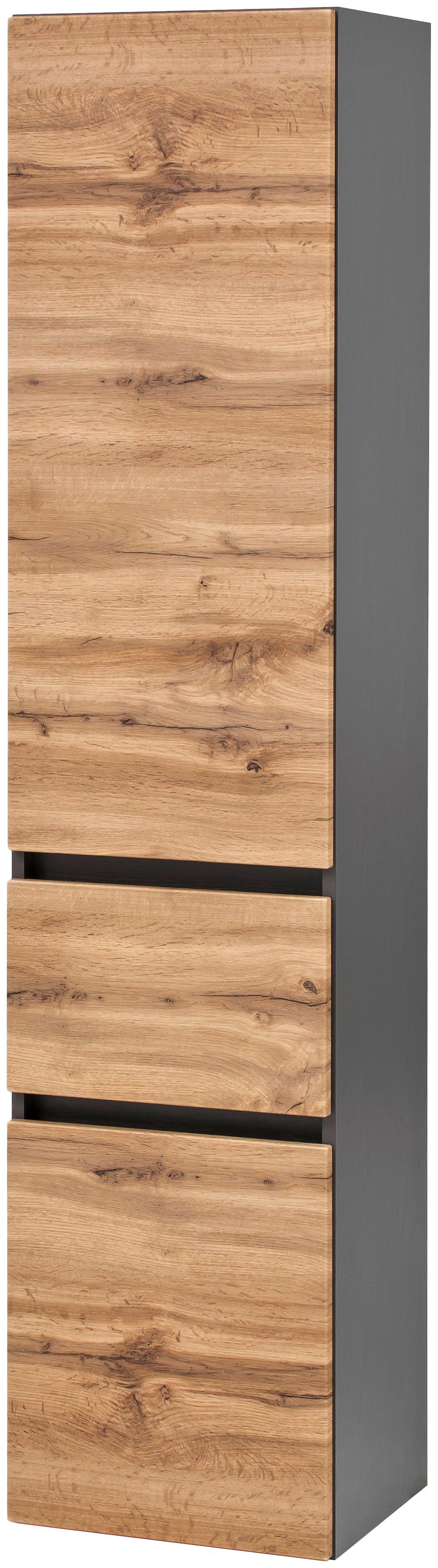 welltime Seitenschrank "Kaunas", 40 cm breit, mit Schubkasten, Soft-Close-F günstig online kaufen