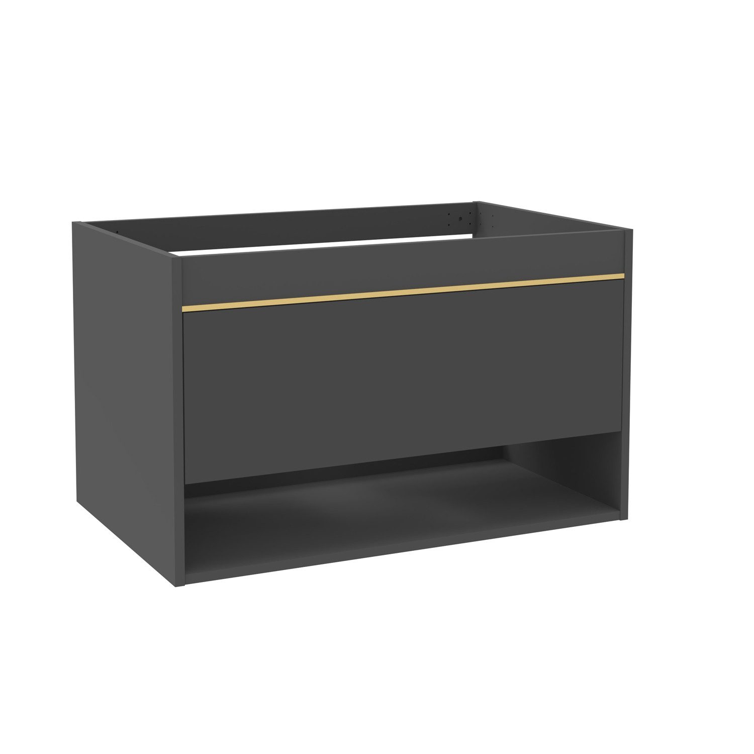 duschspa Waschtisch Unterschrank Waschbeckenunterschrank Waschtischunterschrank Badschrank, 50-120cm Hängeschrank, Matt / Hochglanz