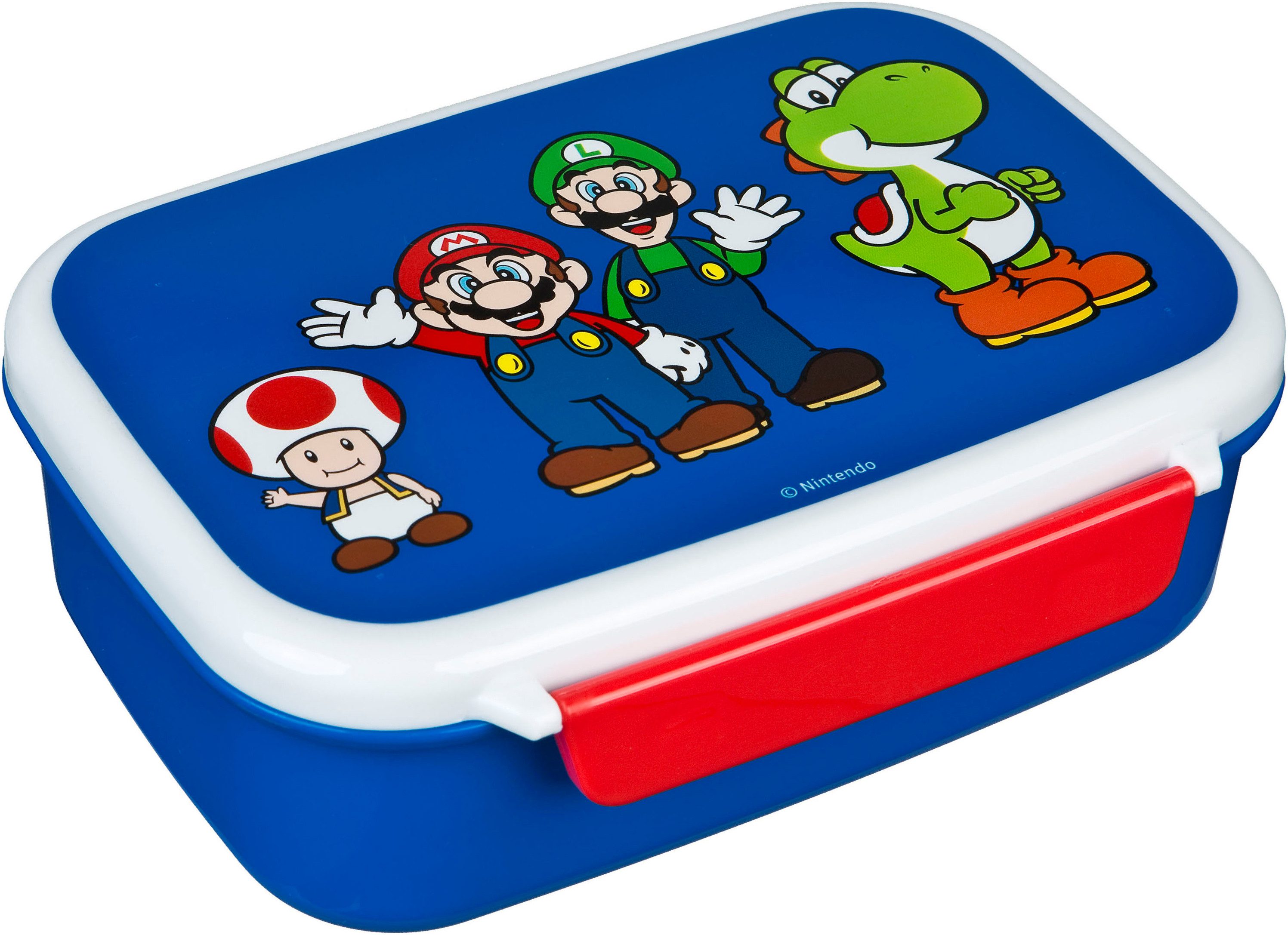 Scooli Lunchbox Super Mario, Kunststoff, (Set, 2-tlg), mit Trinkflasche