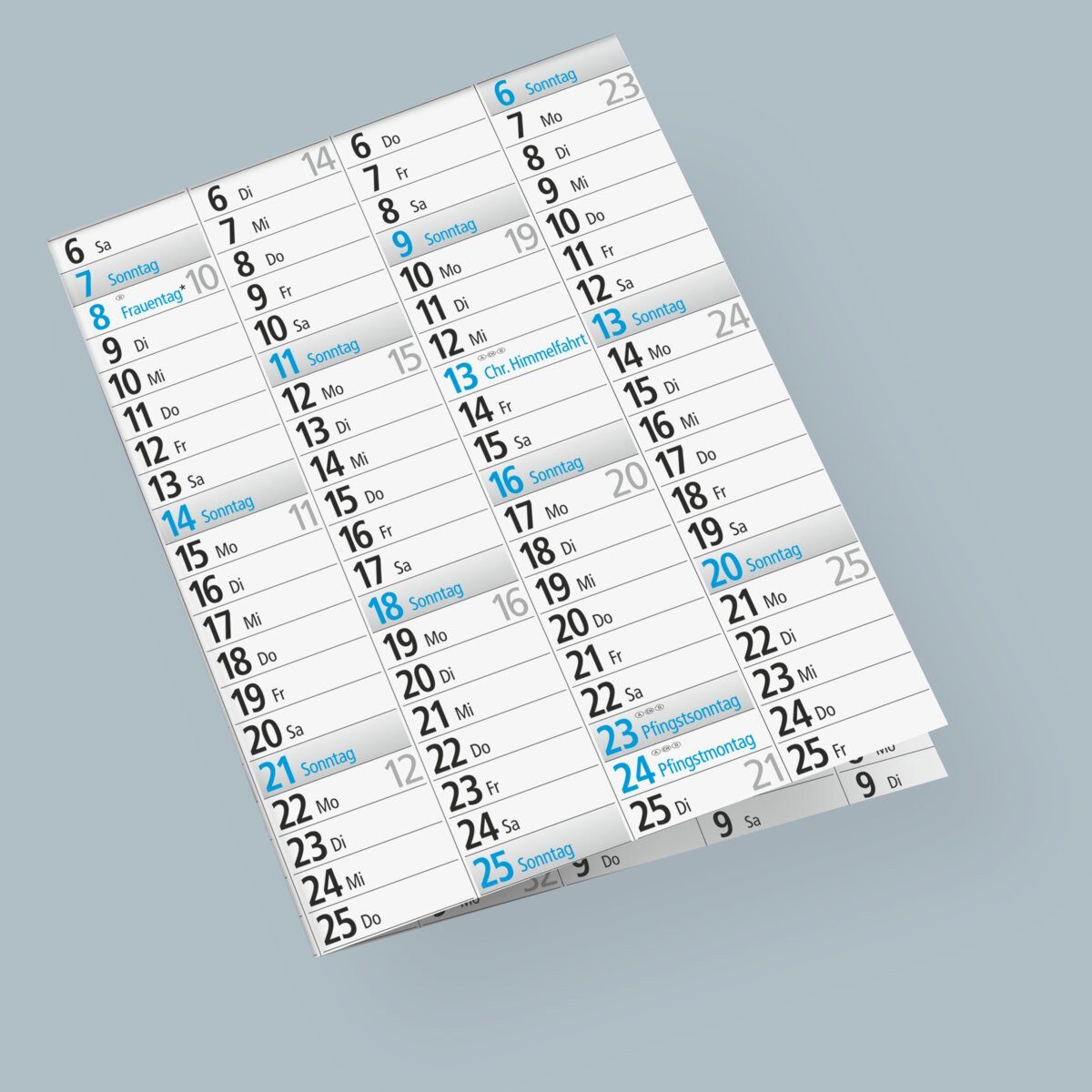 rido ide Plakatkalender Jahresplaner 121x77cm 14 Monate 2027