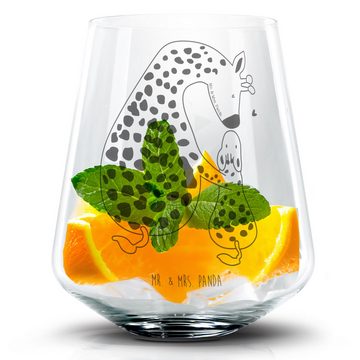 Mr. & Mrs. Panda Cocktailglas Giraffe Kind - Transparent - Geschenk, Afrika, Lieblingsmensch, Cockt, Premium Glas, Personalisierbar