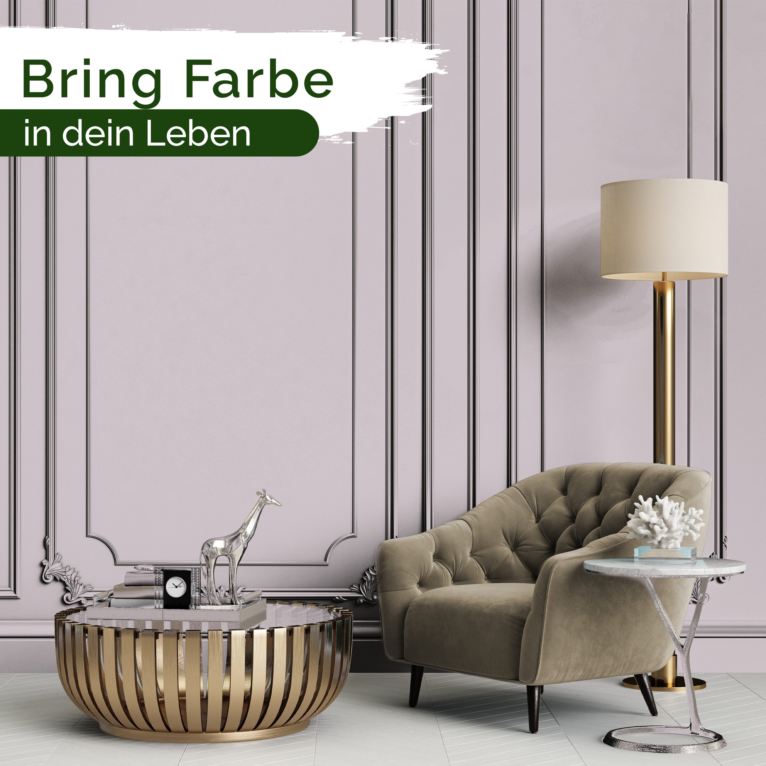 Veluxis Wandfarbe Veluxis® Wandfarbe Universal, Deckkraft-Klasse 1, Streifenfrei, tropfarm & VOC-frei