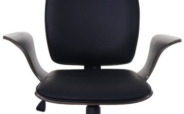 MCW Schreibtischstuhl MCW-C54, Wipptechnik, Härtegrad einstellbar, Sitzschale mit Armlehnen