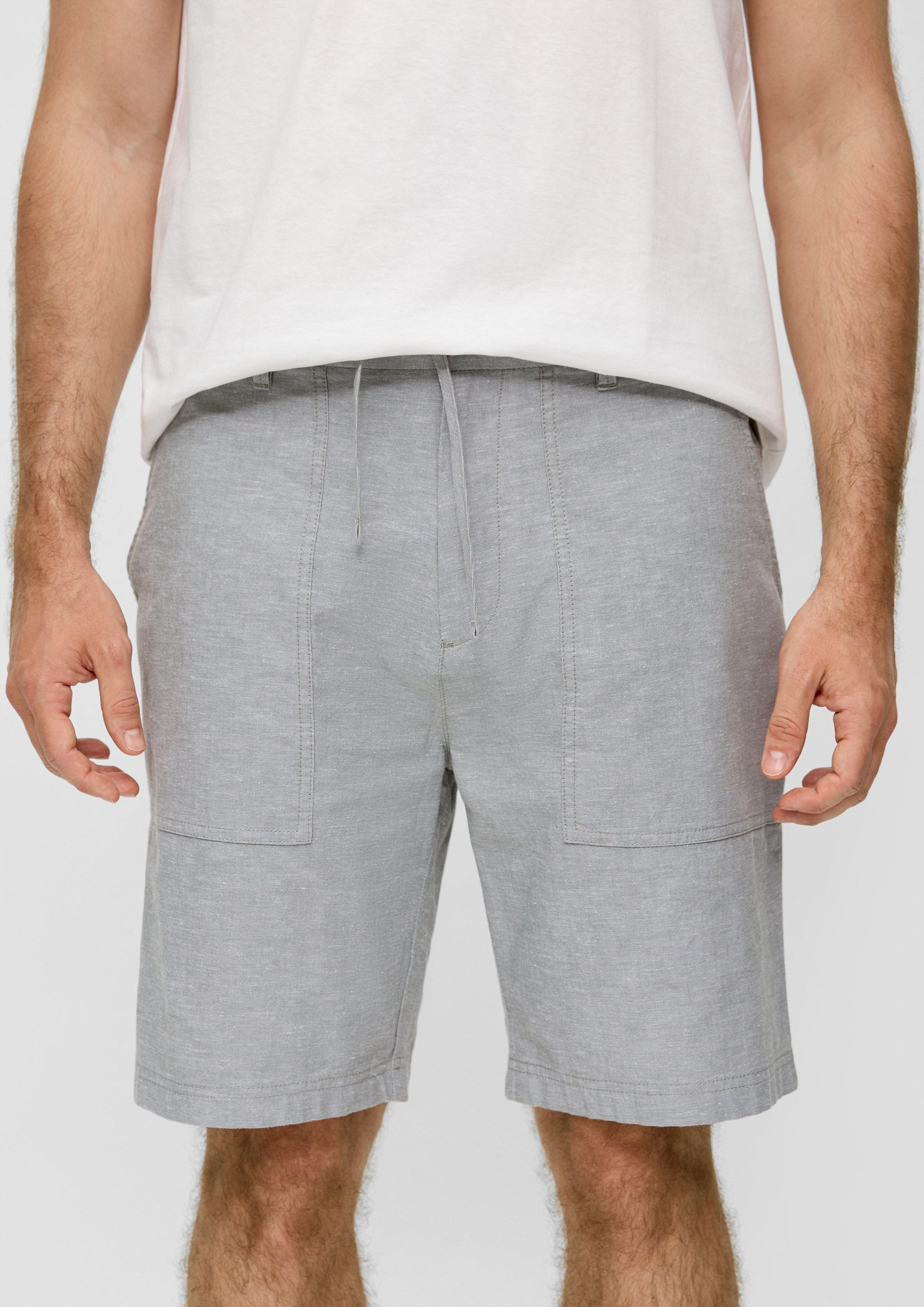 s.Oliver Bermudas Chino-Shorts aus Leinenmix mit günstig online kaufen
