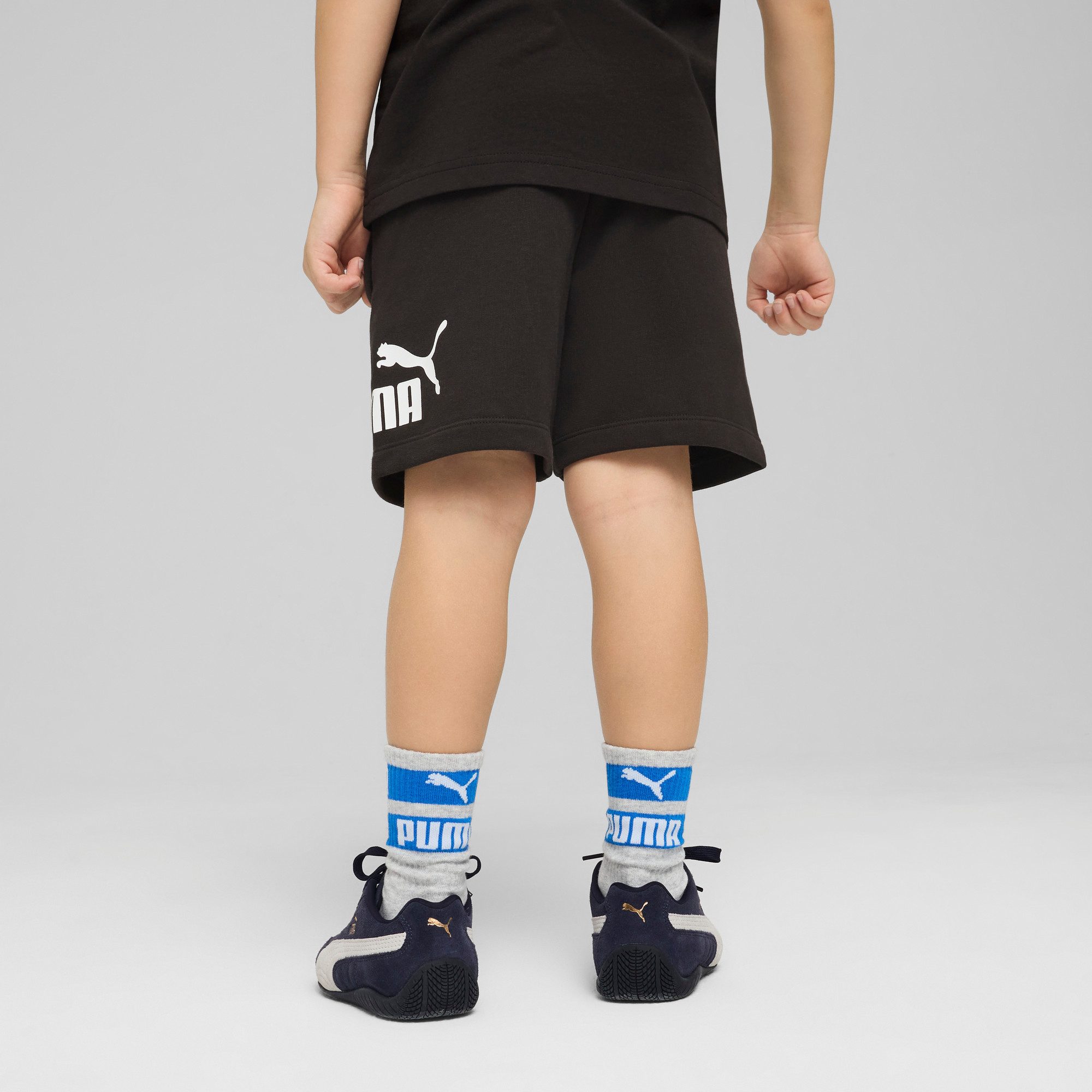 PUMA Trainingsshorts ESS NO. 1 LOGO SHORTS TR PS aus Baumwolle und Polyester, mit elastischem Bund, sportlicher Stil