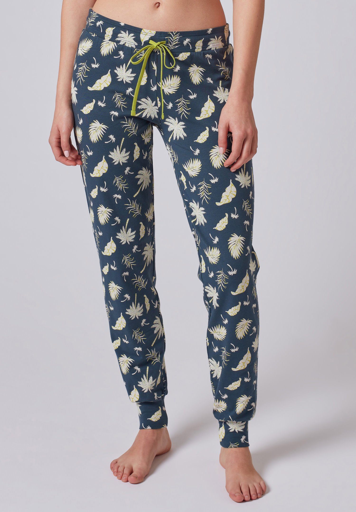 Skiny Pyjamahose »Skiny Damen Pyjama Hose mit Palmen« online kaufen | OTTO