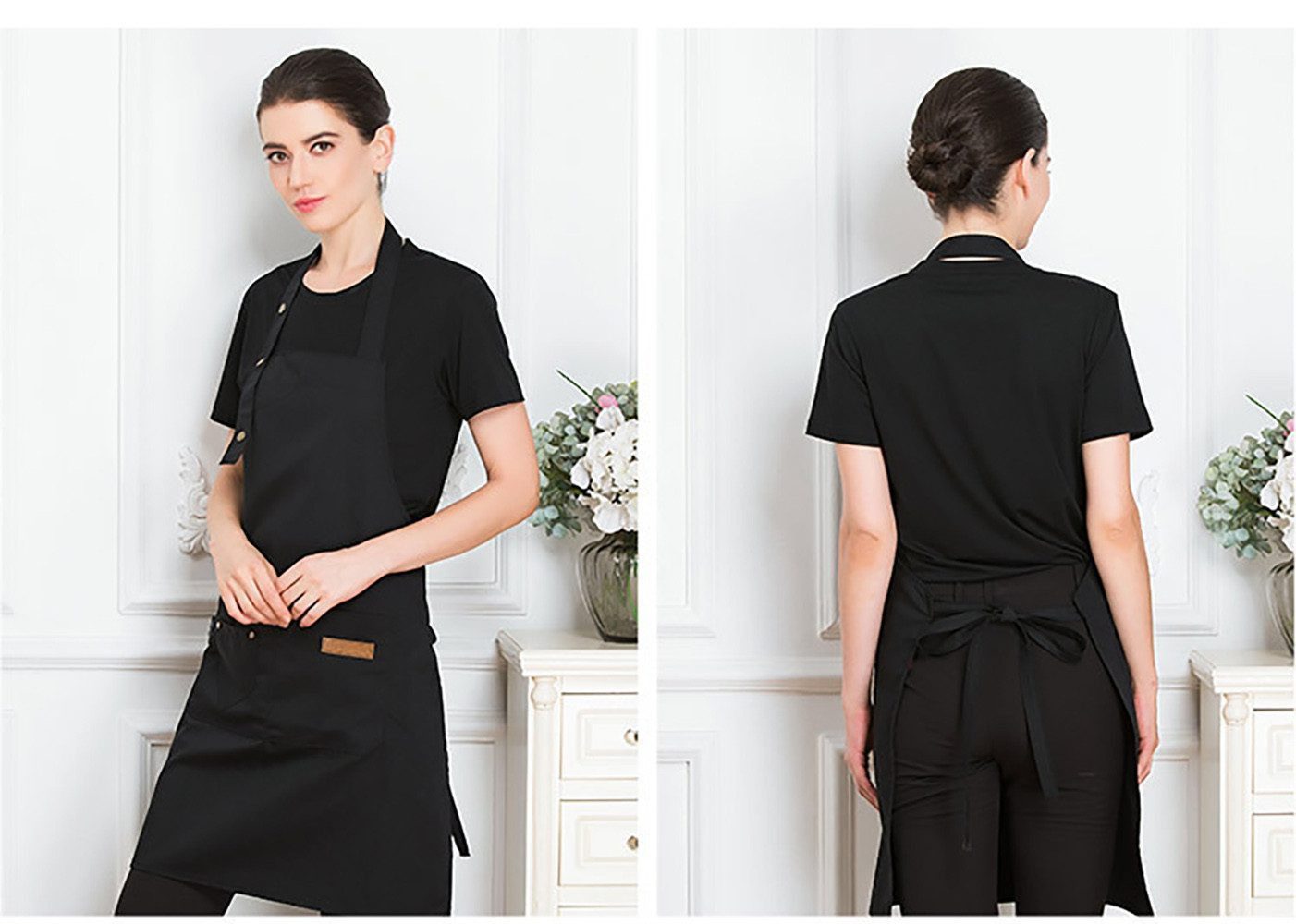 AURIVION Kochschürze Werkenschürze Kochschürze Damen Herren 1-teilig, (Set, 1-tlg., 1 x Kochschürze / Grillschürze für Damen und Herren), Geeignet für Küche, Grill und Werkstatt