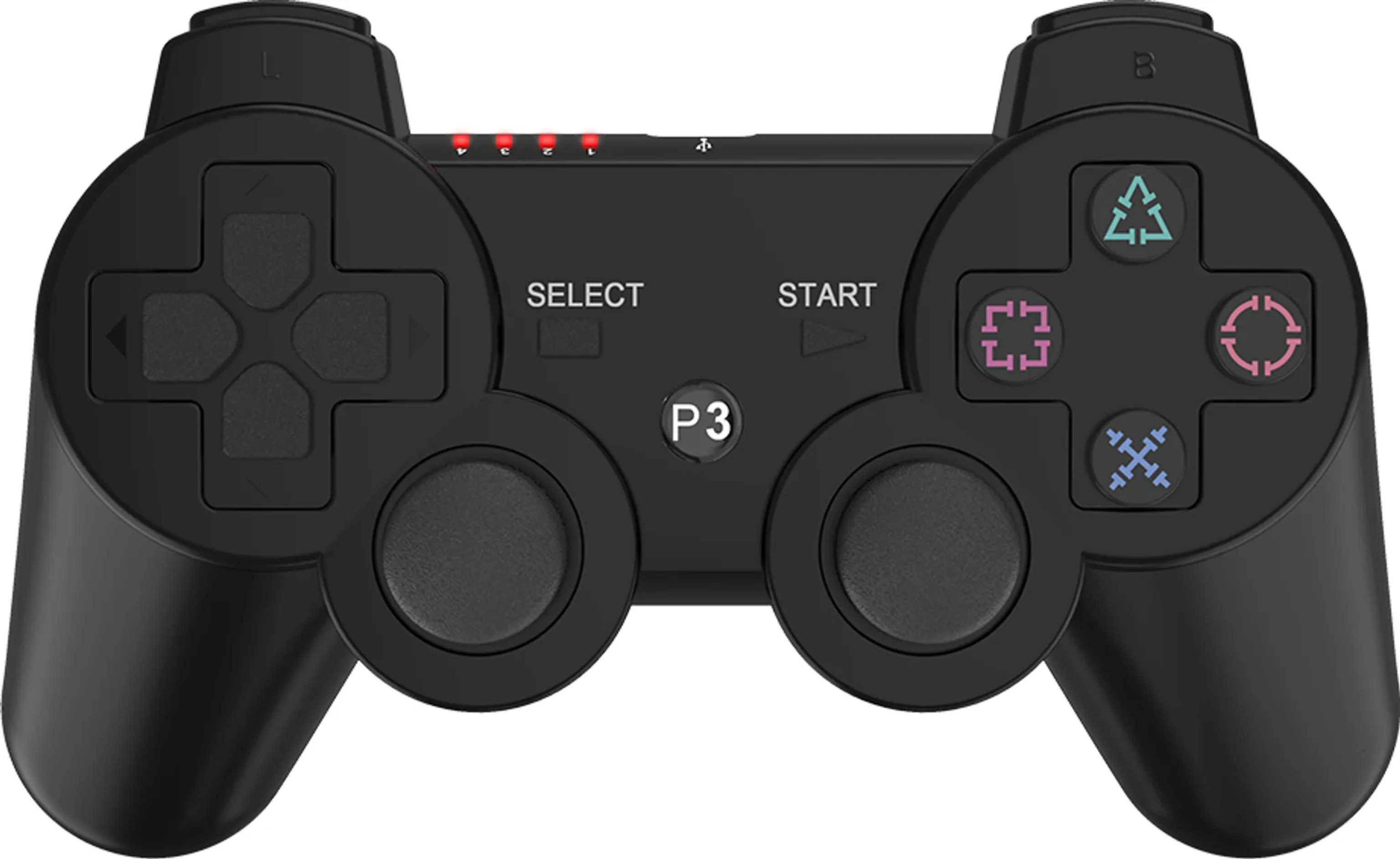 Ersatz Controller für PS 3 Wireless Gamepad Dual Vibration + Ladekabel Gaming-Controller