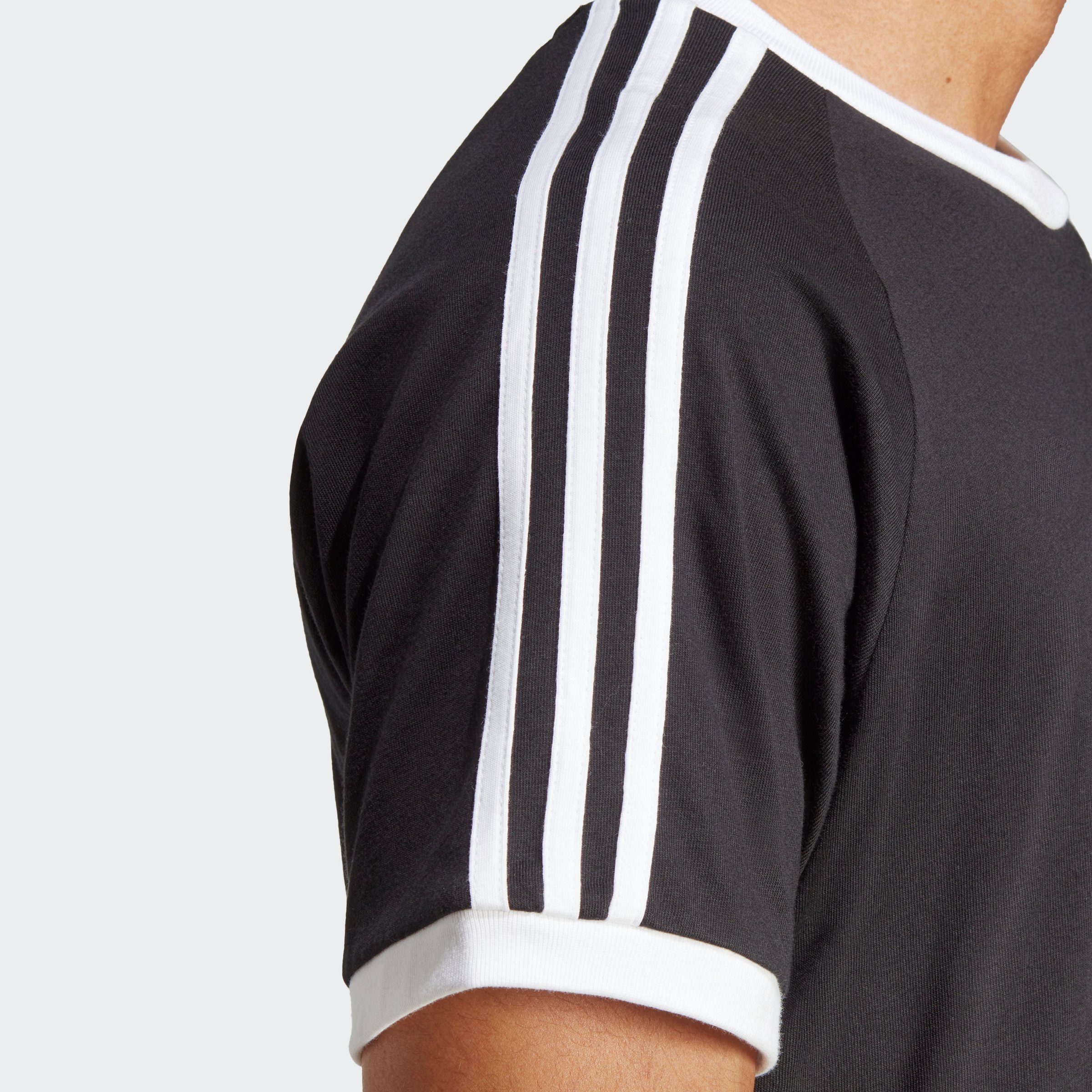 adidas Originals T-Shirt 3-STRIPES TEE schmale Passform, Kurzarm, mit kontrastierendem Saum, aus Baumwolle