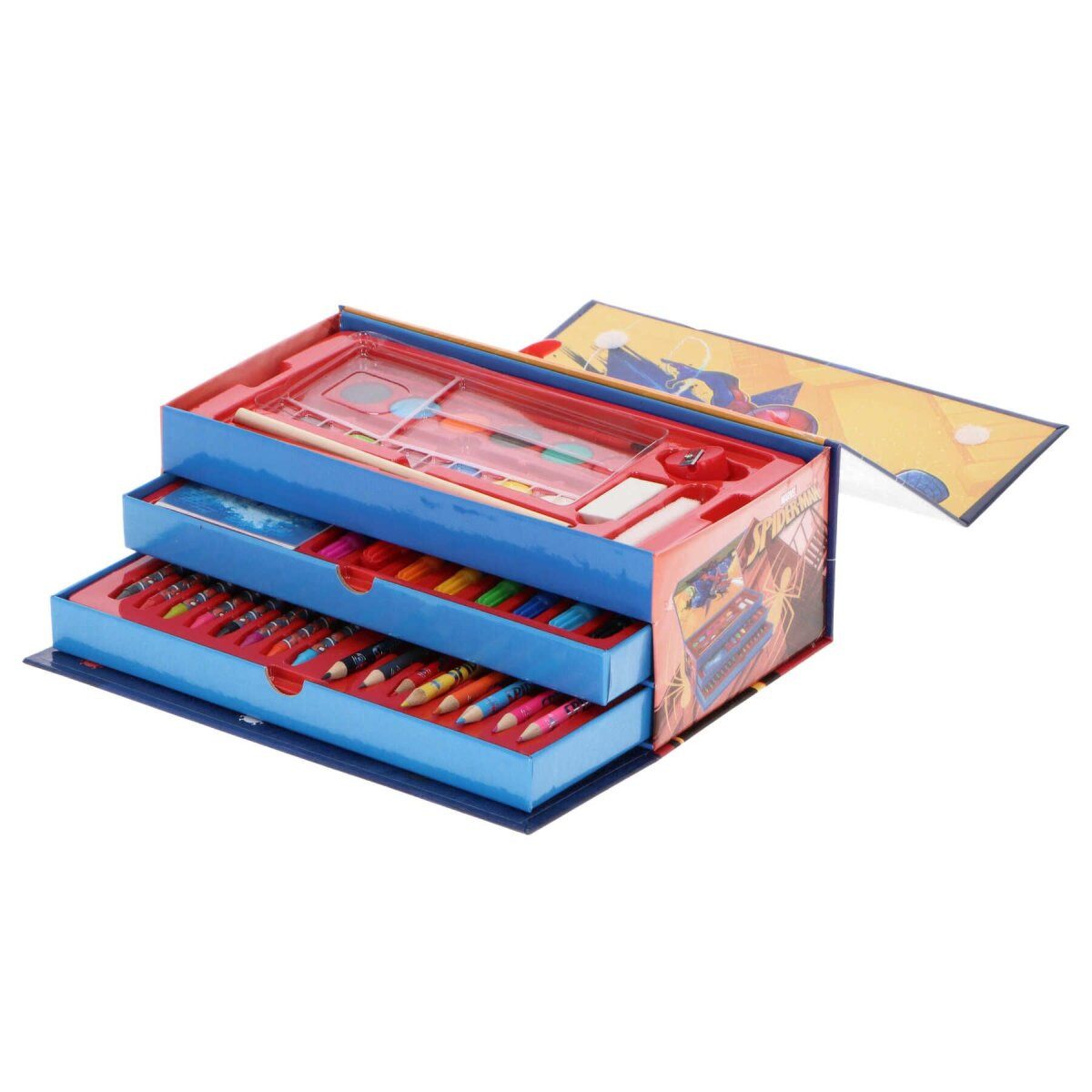 Spiderman Kreativset Spiderman Schreib und Mal Set mit Stiften & Zubehör